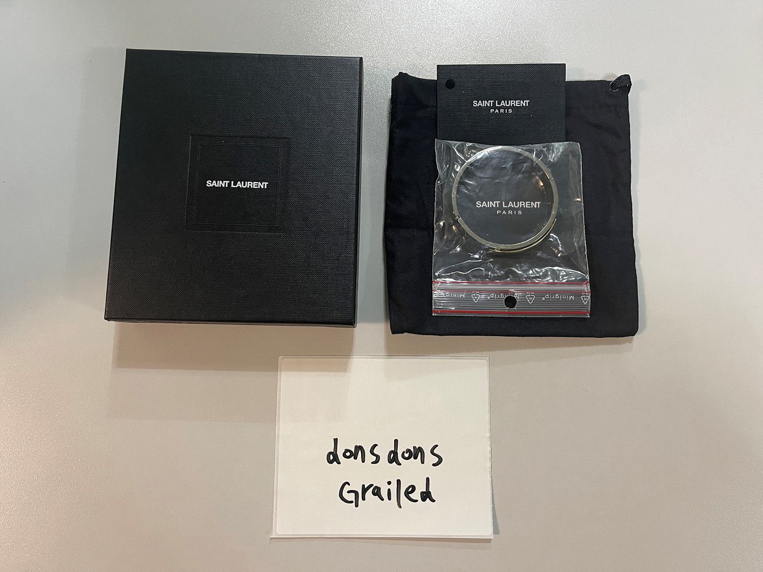 Saint Laurent Paris Saint Laurent Paris Bapteme Id Bracelet In Silver Vermeil Size ONE SIZE - 8 Thumbnail
