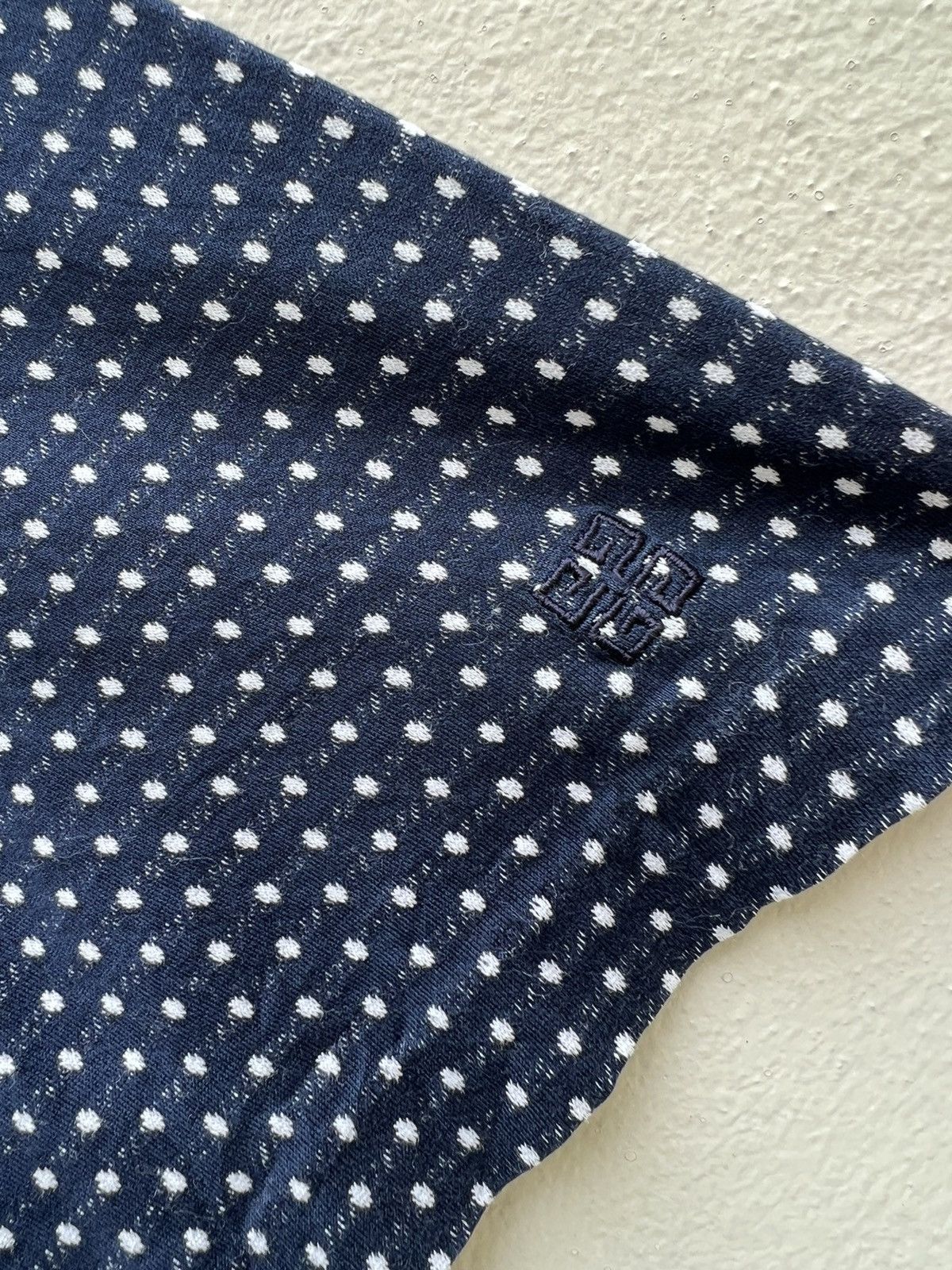 Vintage Vintage Givenchy Italy Polka Dot Golfer Polo Shirt Size US M / EU 48-50 / 2 - 9 Thumbnail