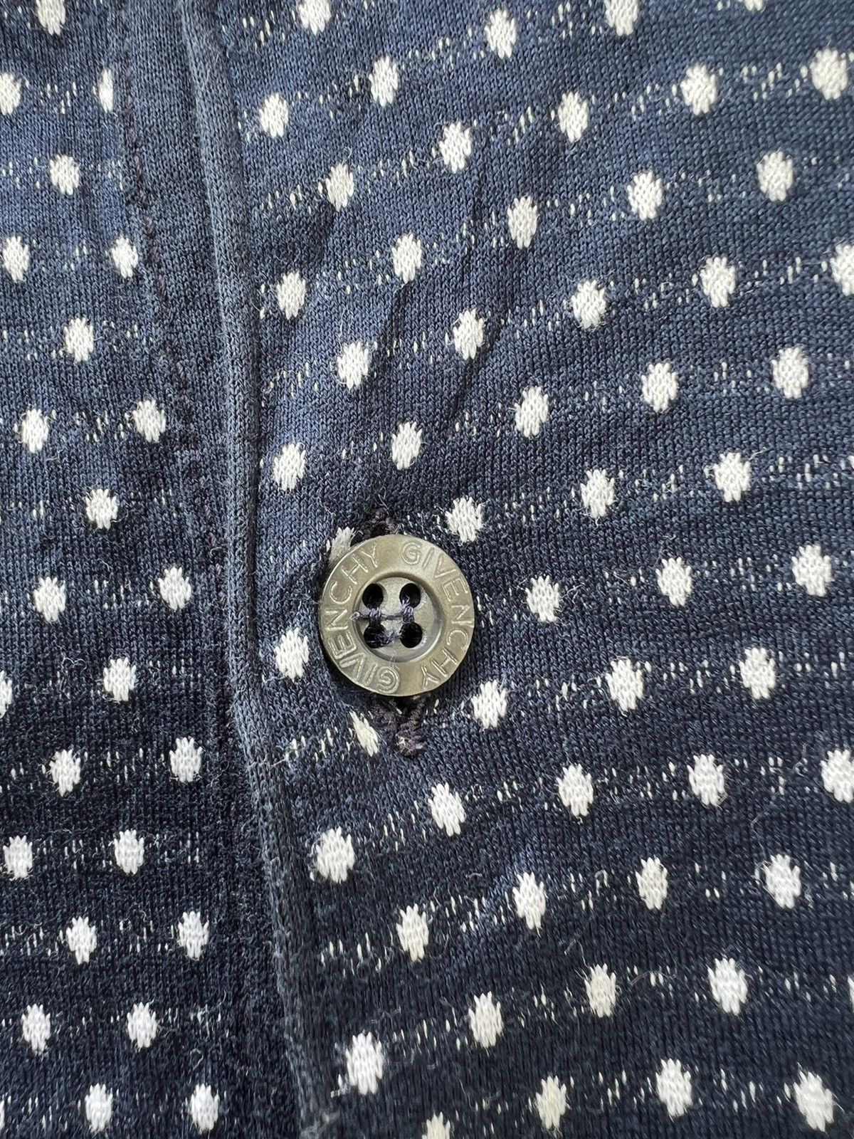 Vintage Vintage Givenchy Italy Polka Dot Golfer Polo Shirt Size US M / EU 48-50 / 2 - 7 Thumbnail