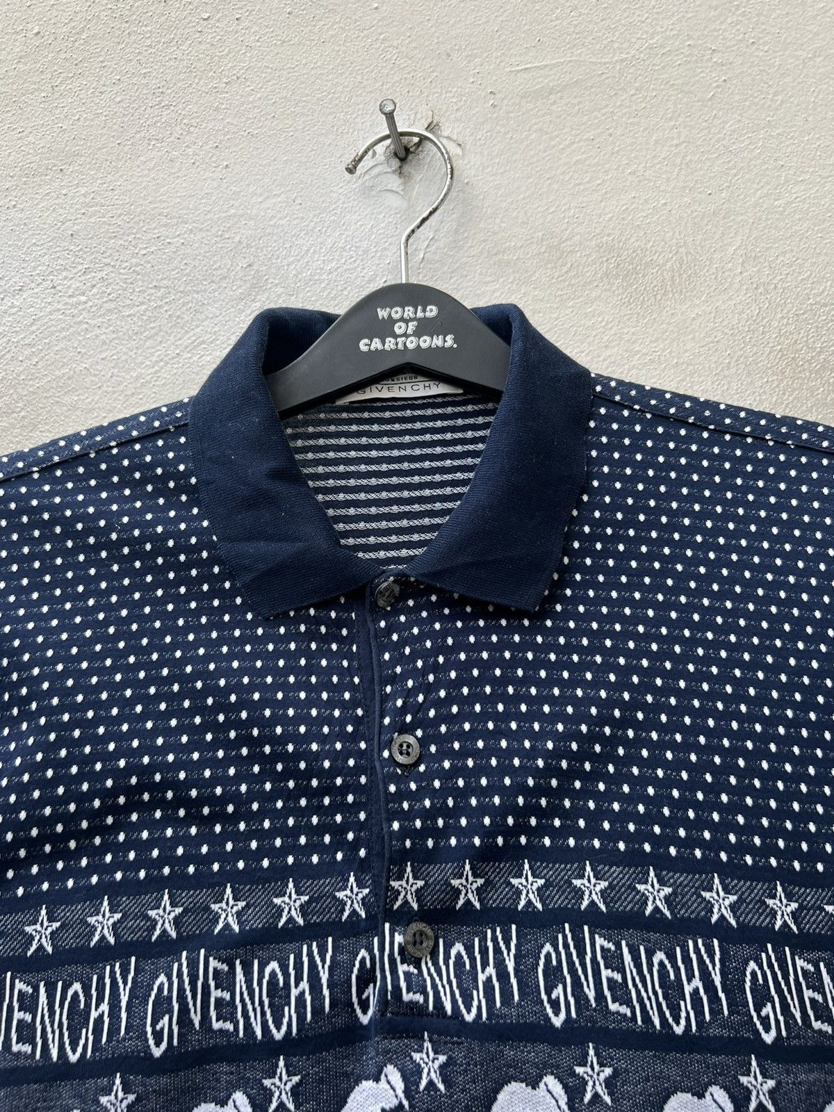 Vintage Vintage Givenchy Italy Polka Dot Golfer Polo Shirt Size US M / EU 48-50 / 2 - 6 Thumbnail