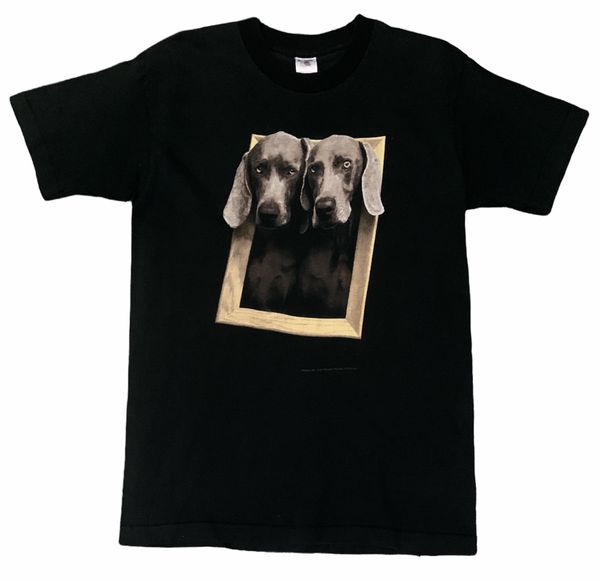 Vintage Rare Vintage American Artist William Wegman T-shirt 1995s