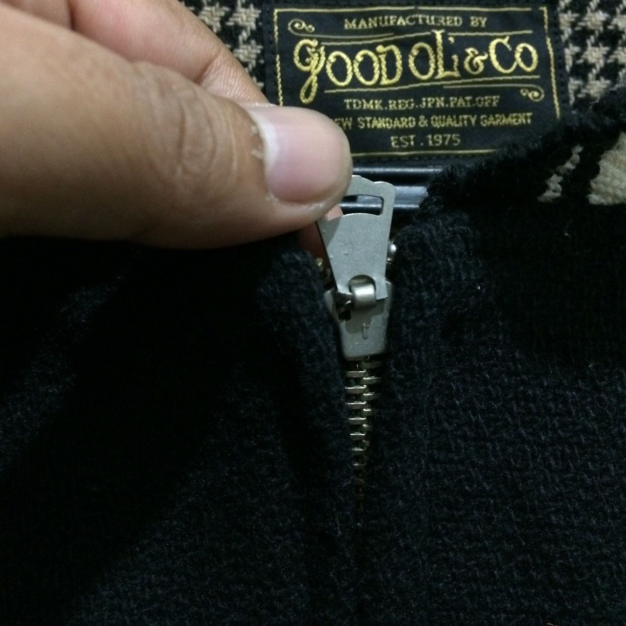 Japanese Brand Good OL' & Co Wool Blanket X deer Skin Sleeve Jacket Size US L / EU 52-54 / 3 - 9 Thumbnail