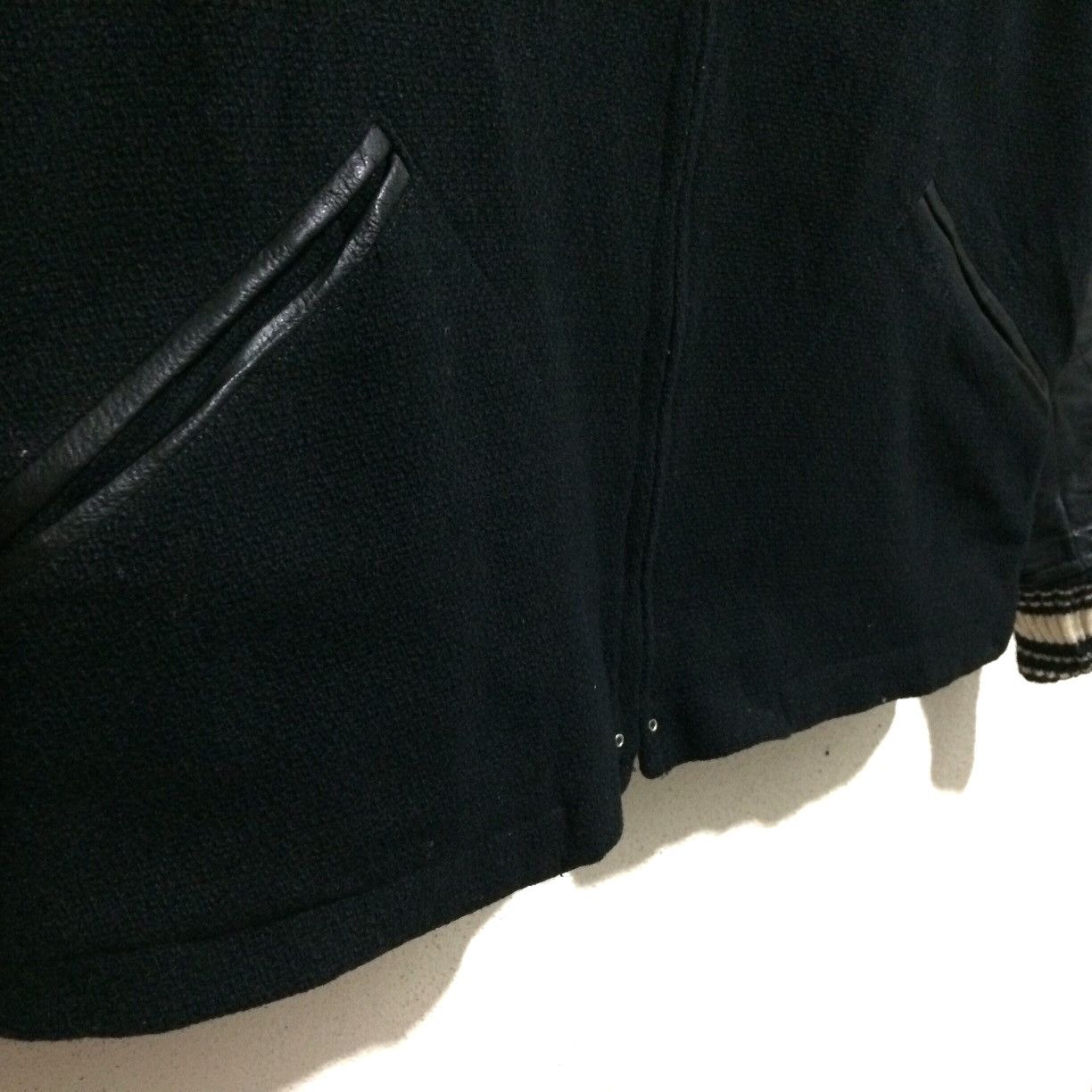 Japanese Brand Good OL' & Co Wool Blanket X deer Skin Sleeve Jacket Size US L / EU 52-54 / 3 - 3 Thumbnail