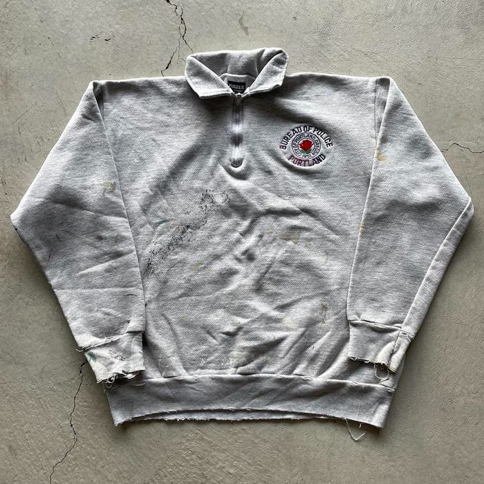 Vintage Vintage 1990s Painters 1/4 Zip Crewneck | Grailed