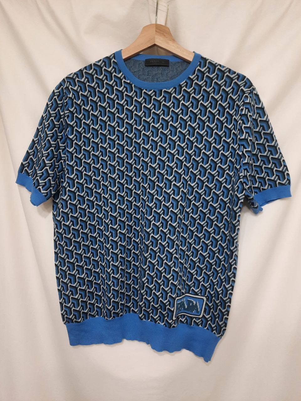 Prada Geometric Knit Tee | Grailed