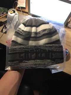 Supreme heather 2024 stripe beanie