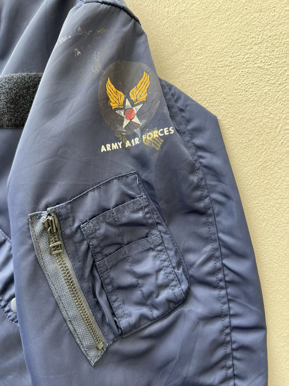 Vintage Vintage 90s NANKAI Japan L-2B Flight Moto Jacket Size US M / EU 48-50 / 2 - 9 Thumbnail