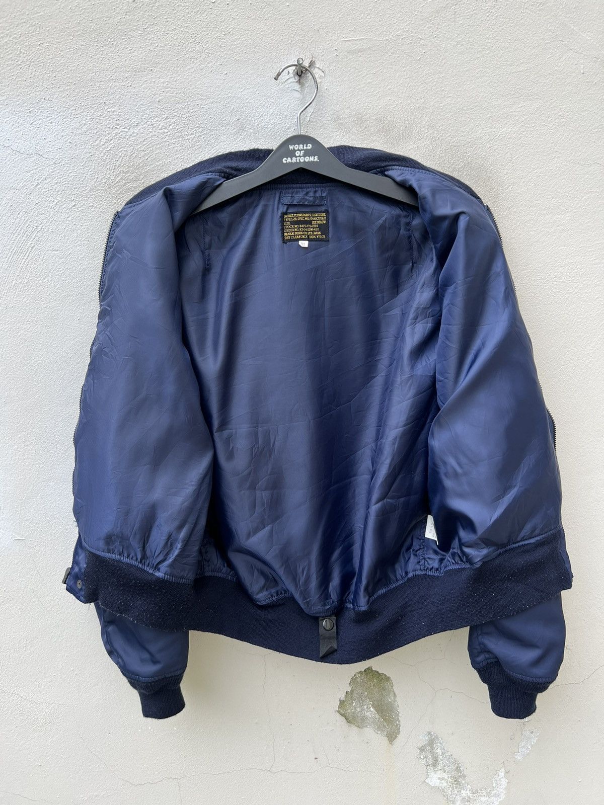 Vintage Vintage 90s NANKAI Japan L-2B Flight Moto Jacket Size US M / EU 48-50 / 2 - 19 Thumbnail