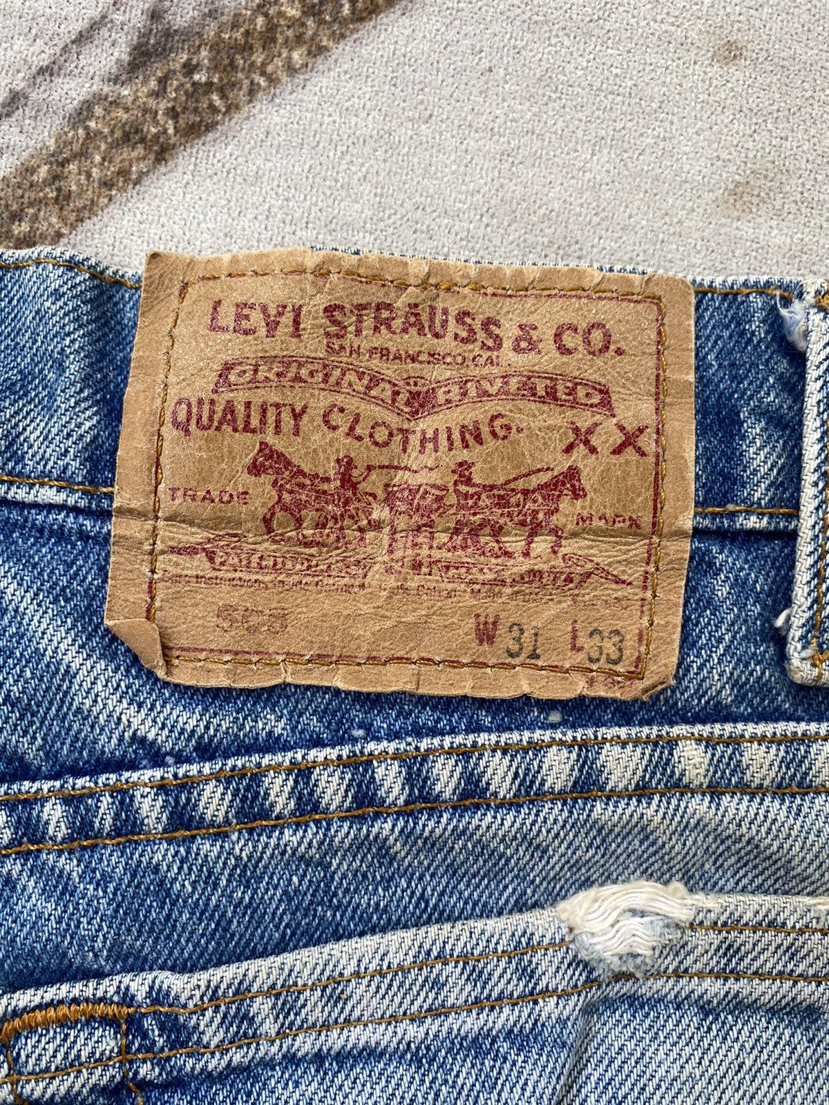 Levi's 🔥OFFER NOW 🔥 Vintage 90’s LEVI’S 501 Made in USA Jean Size US 31 - 14 Thumbnail