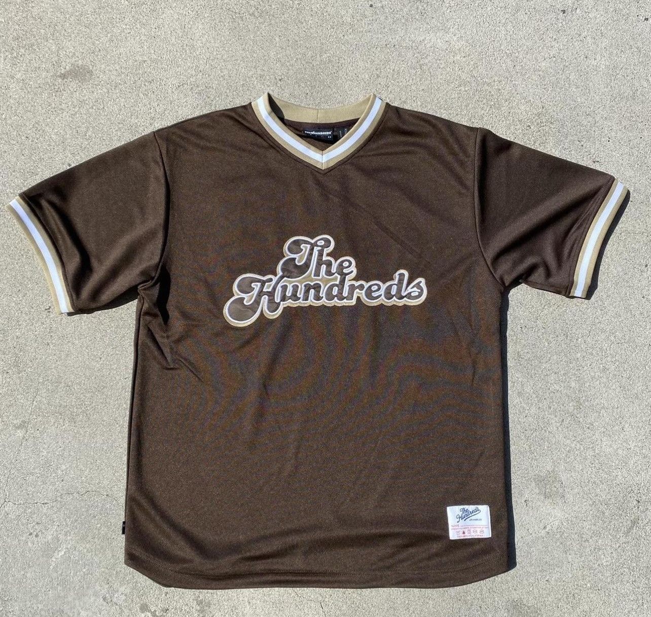 The Hundreds Pacific Black/ White Heavy Set authentic Jersey Stitched Logo Men Size Medium