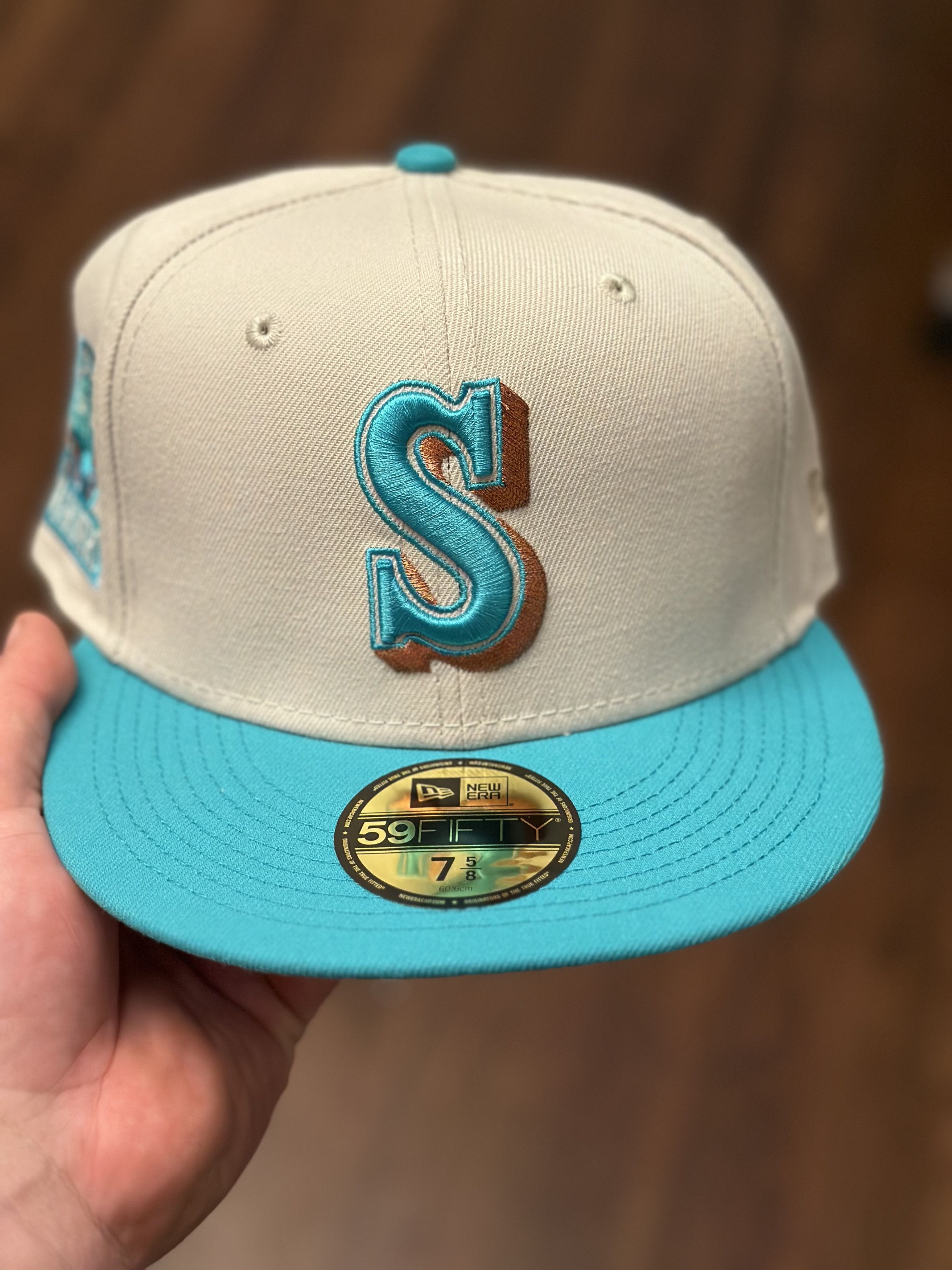 7 5/8 Topperz Seattle Mariners 30th anniversary Two Tone
