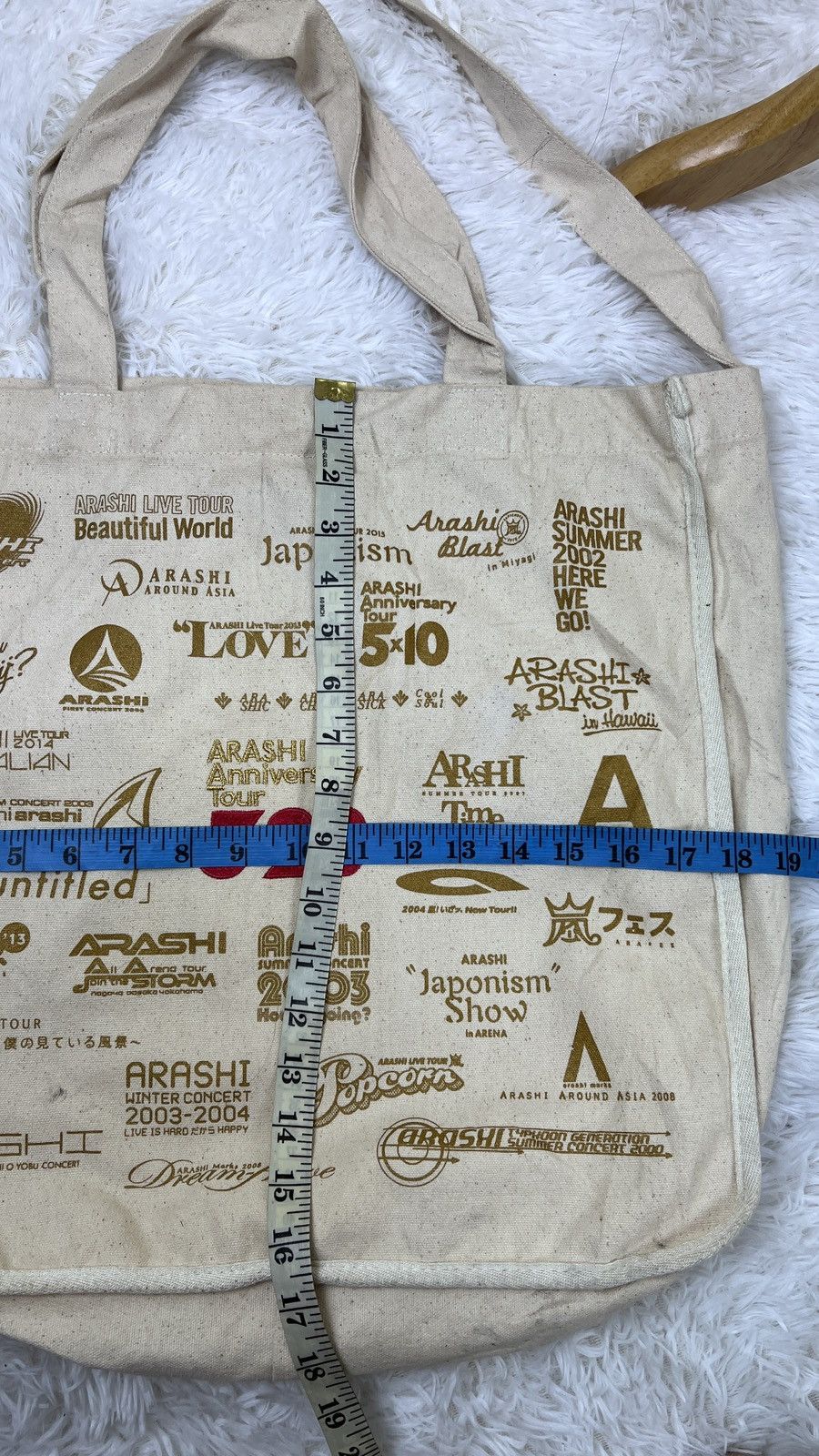 Japanese Brand Arashi Anniversary Tour Sling Canvas Shoulder Totebag Size ONE SIZE - 5 Thumbnail