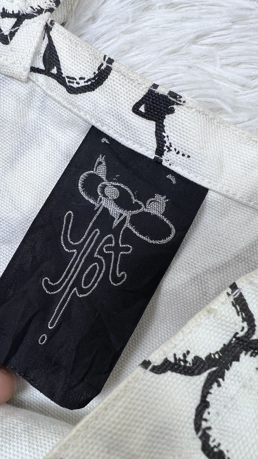 Japanese Brand Vintage Japanese Brand Doodle Fullprint Canvas Totebag Size ONE SIZE - 4 Thumbnail