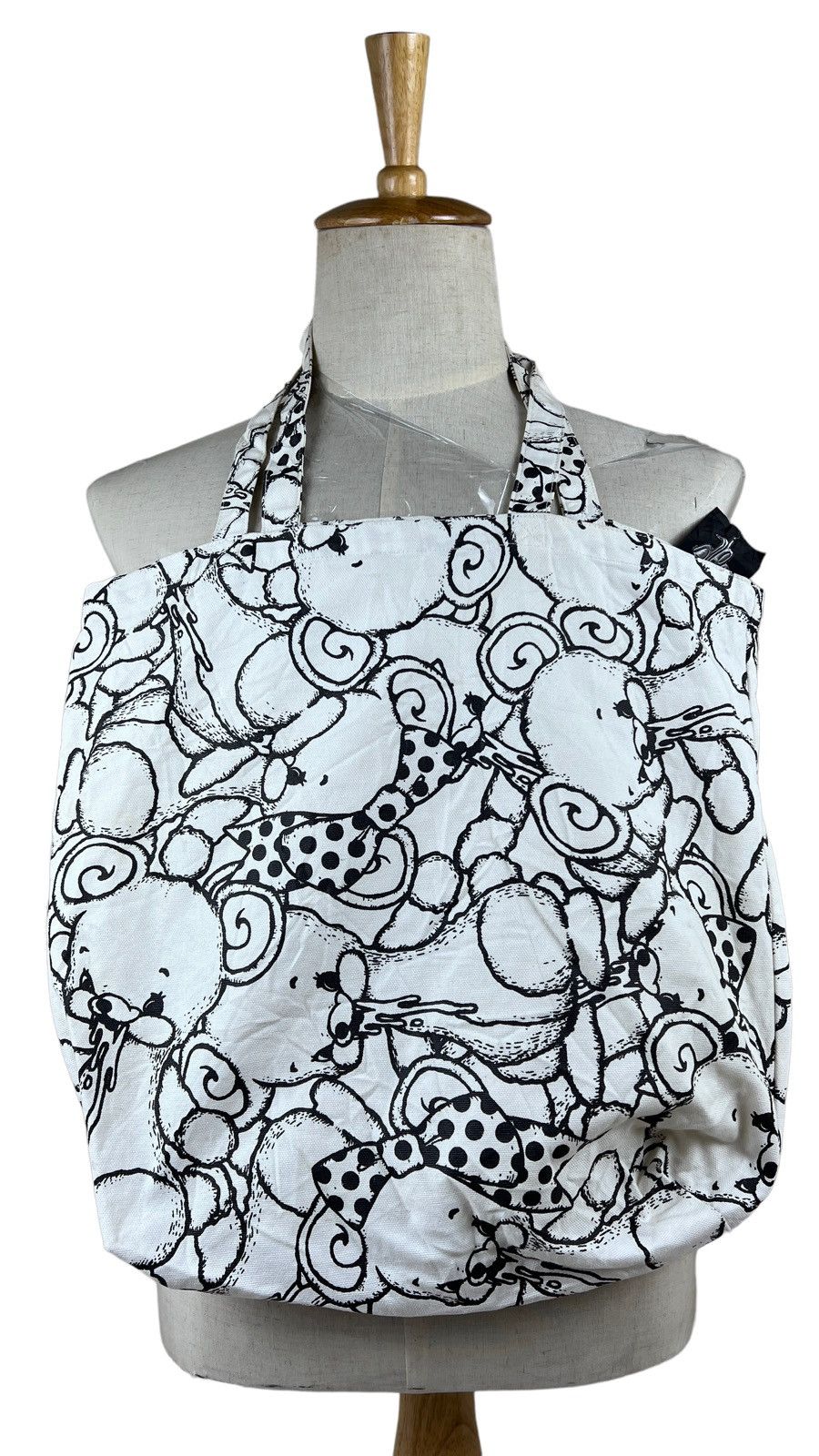 Japanese Brand Vintage Japanese Brand Doodle Fullprint Canvas Totebag Size ONE SIZE - 1 Thumbnail