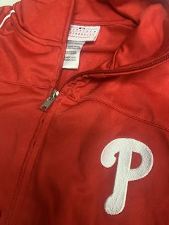 2010's PHILADELPHIA PHILLIES MAJESTIC 1/4 ZIP SHELL JACKET XXL - Classic  American Sports