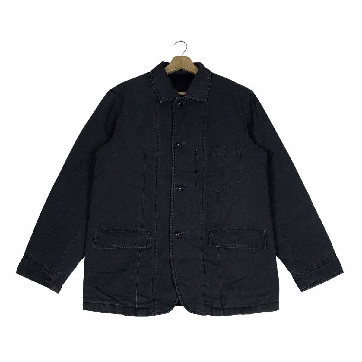 Japanese Brand WEST WIN Button Down Workwear Chore Detroit