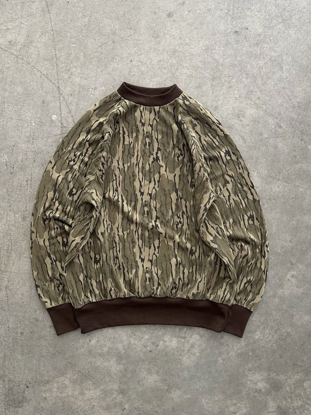 Vintage VINTAGE 80s CRAZY BAGGY WOODLAND CAMO RAGLAN CREWNECK Size US L / EU 52-54 / 3 - 1 Thumbnail