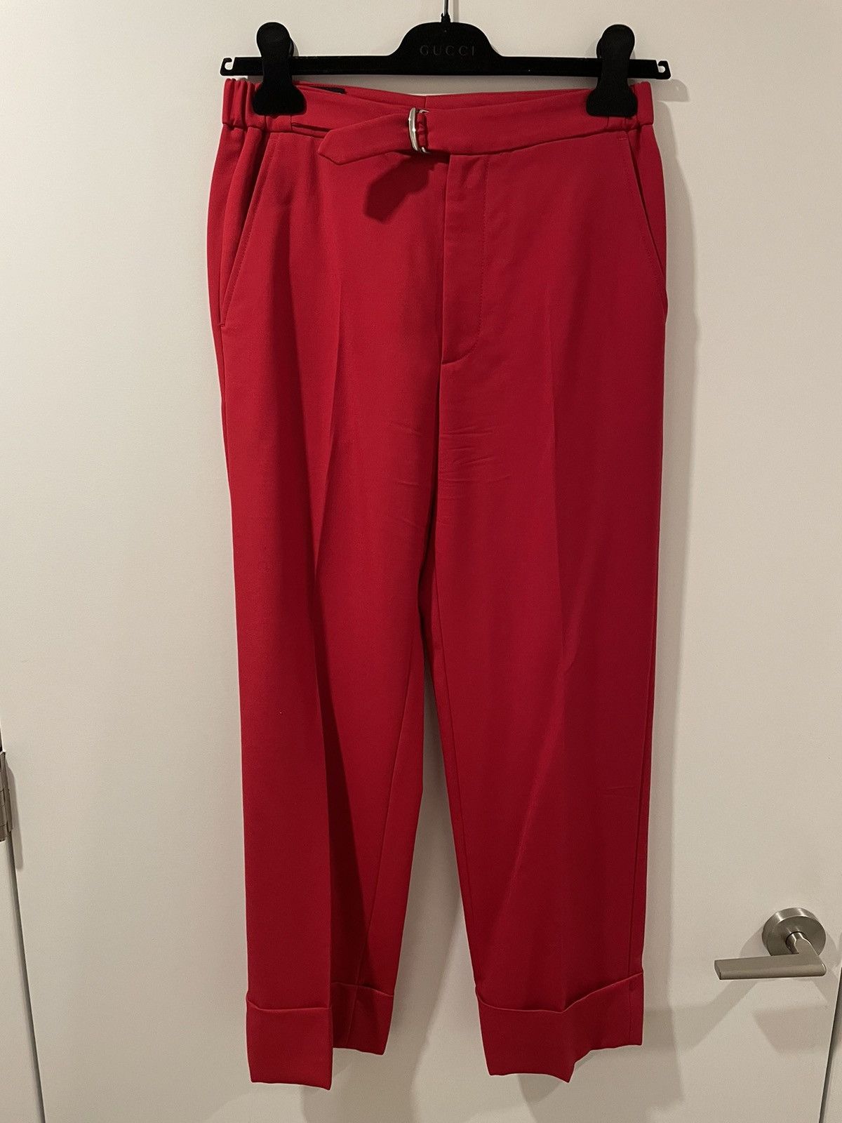 Gucci Gucci Red Trousers Fall 2016 Size US 28 / EU 44 - 2 Thumbnail