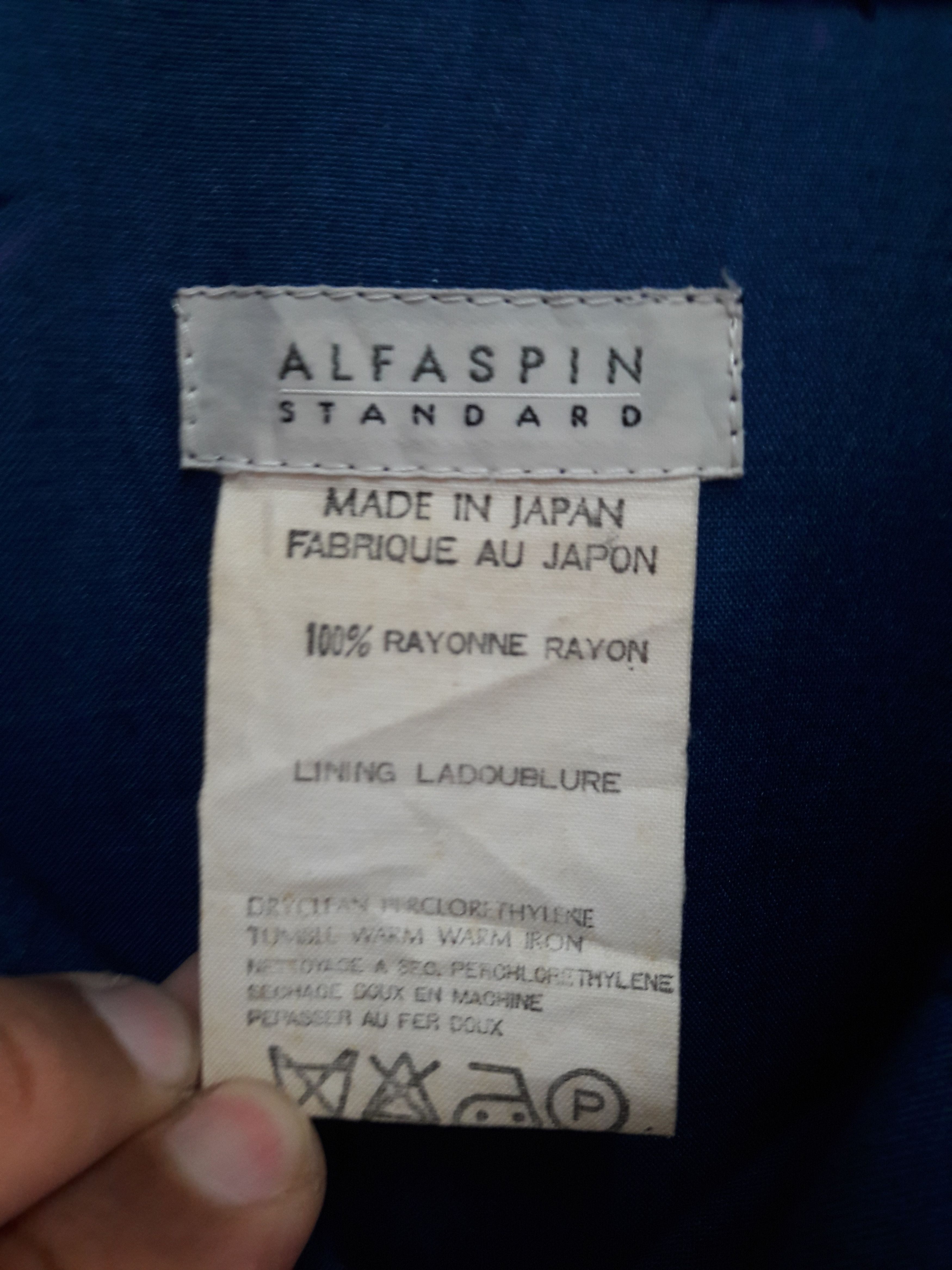 Japanese Brand Vintage Alfa Spin Winter Coat Spring Summer Collection 1986 Size US L / EU 52-54 / 3 - 9 Thumbnail