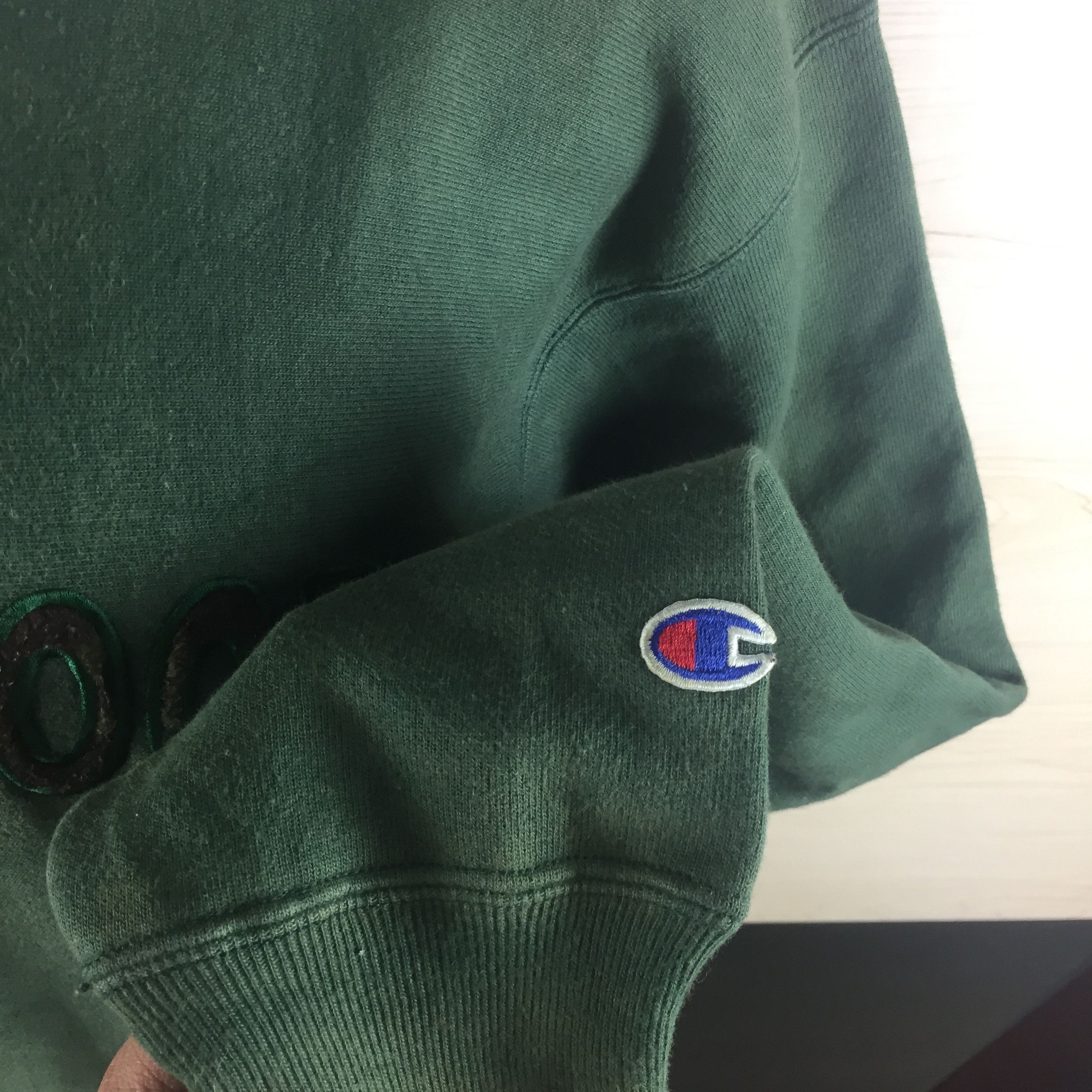 Champion Vintage Neighborhood Green Sweatshirt Size US L / EU 52-54 / 3 - 5 Thumbnail
