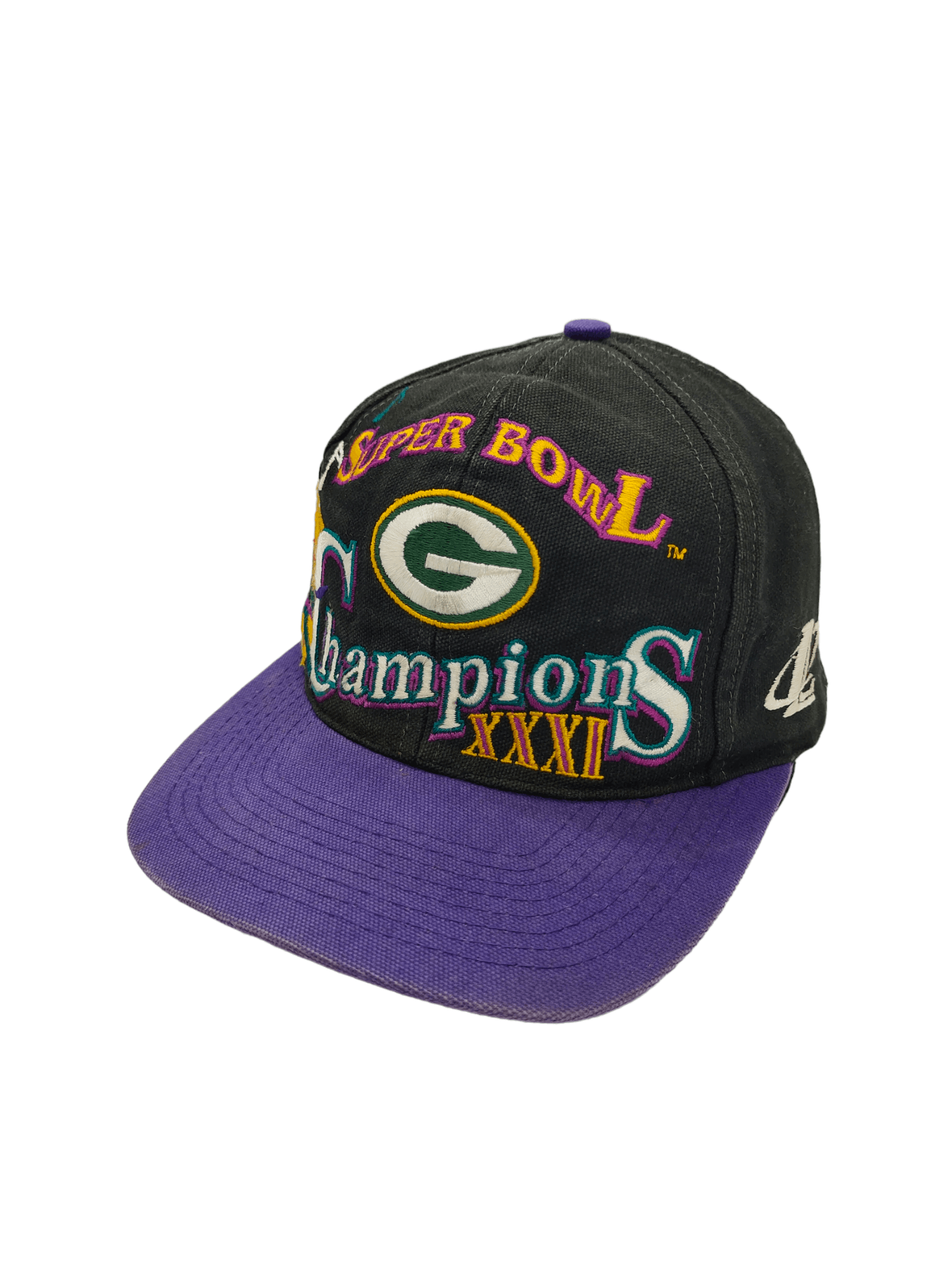 NFL Vintage 90s Green Bay Packers NFL Big Logo Script Cap Size ONE SIZE - 1 Thumbnail