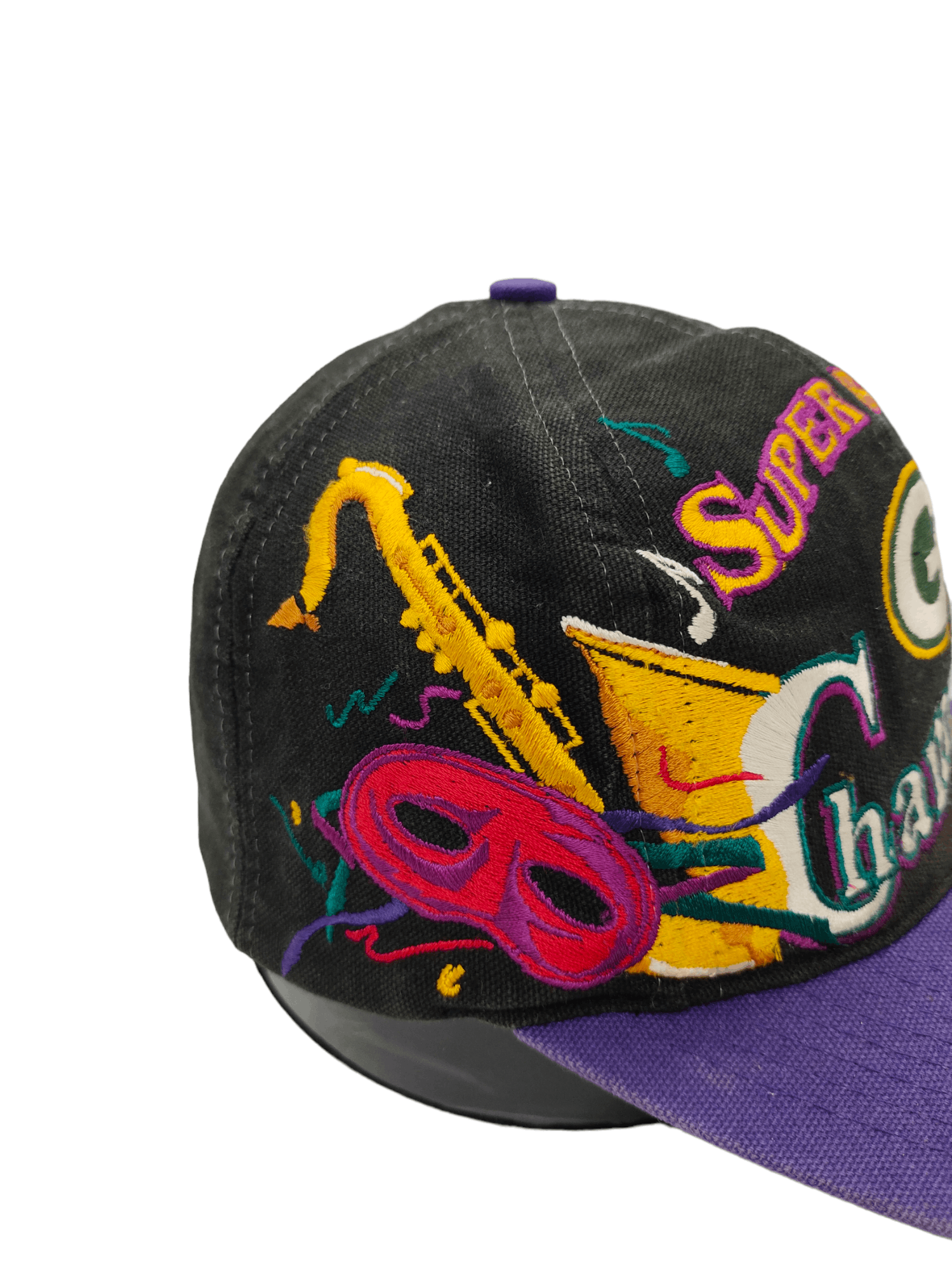 NFL Vintage 90s Green Bay Packers NFL Big Logo Script Cap Size ONE SIZE - 4 Thumbnail