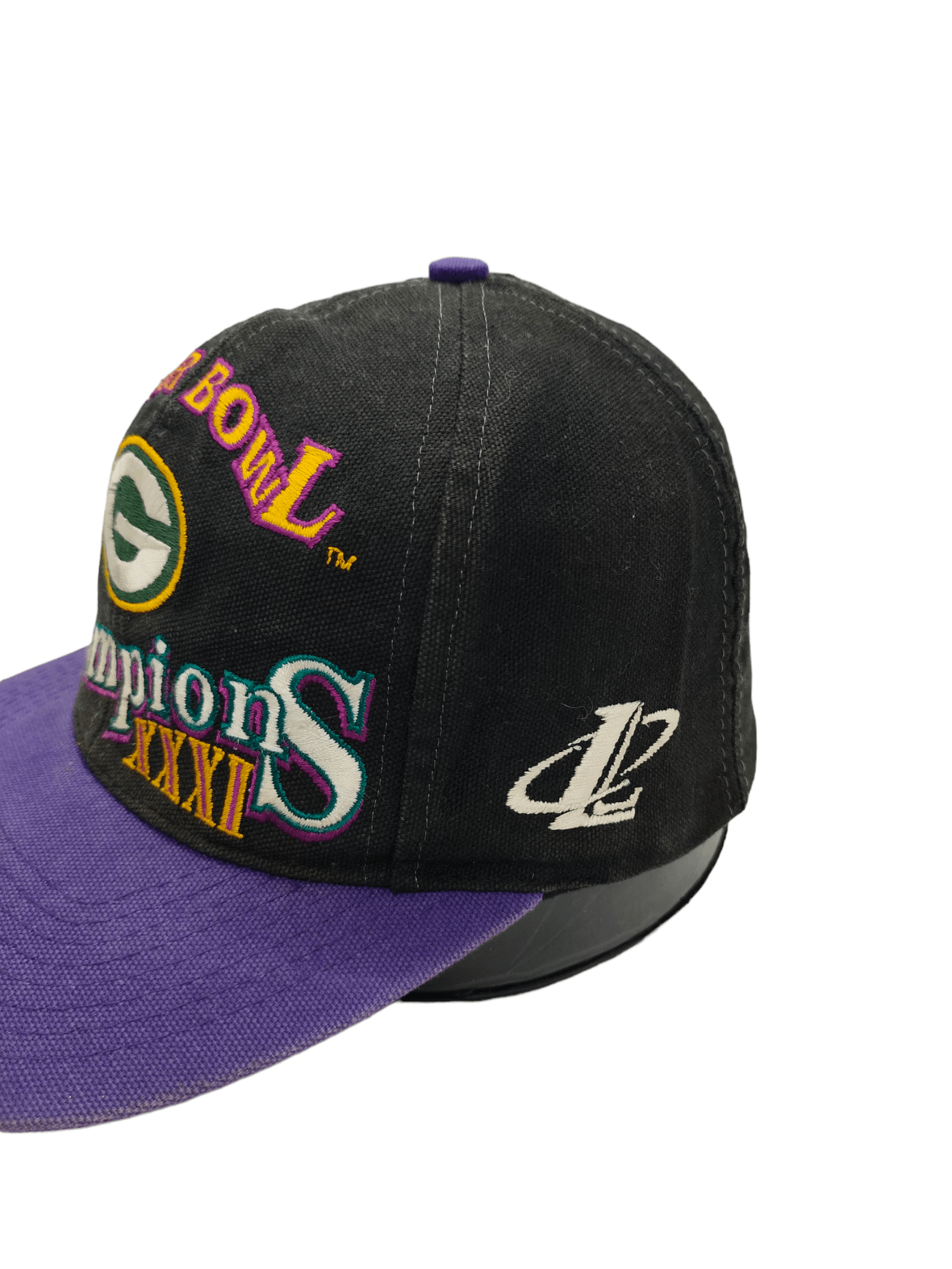 NFL Vintage 90s Green Bay Packers NFL Big Logo Script Cap Size ONE SIZE - 3 Thumbnail