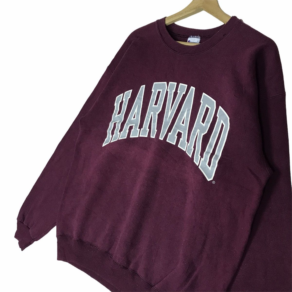 Champion Vintage 90s HARVARD University by CHAMPION Crewneck Maroon Size US L / EU 52-54 / 3 - 6 Thumbnail