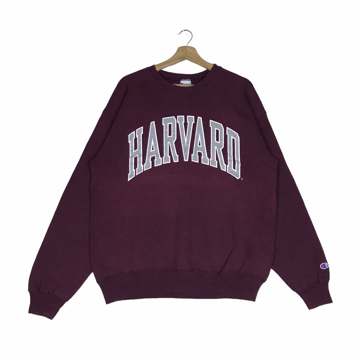 Vintage 90s HARVARD University by CHAMPION Crewneck Maroon