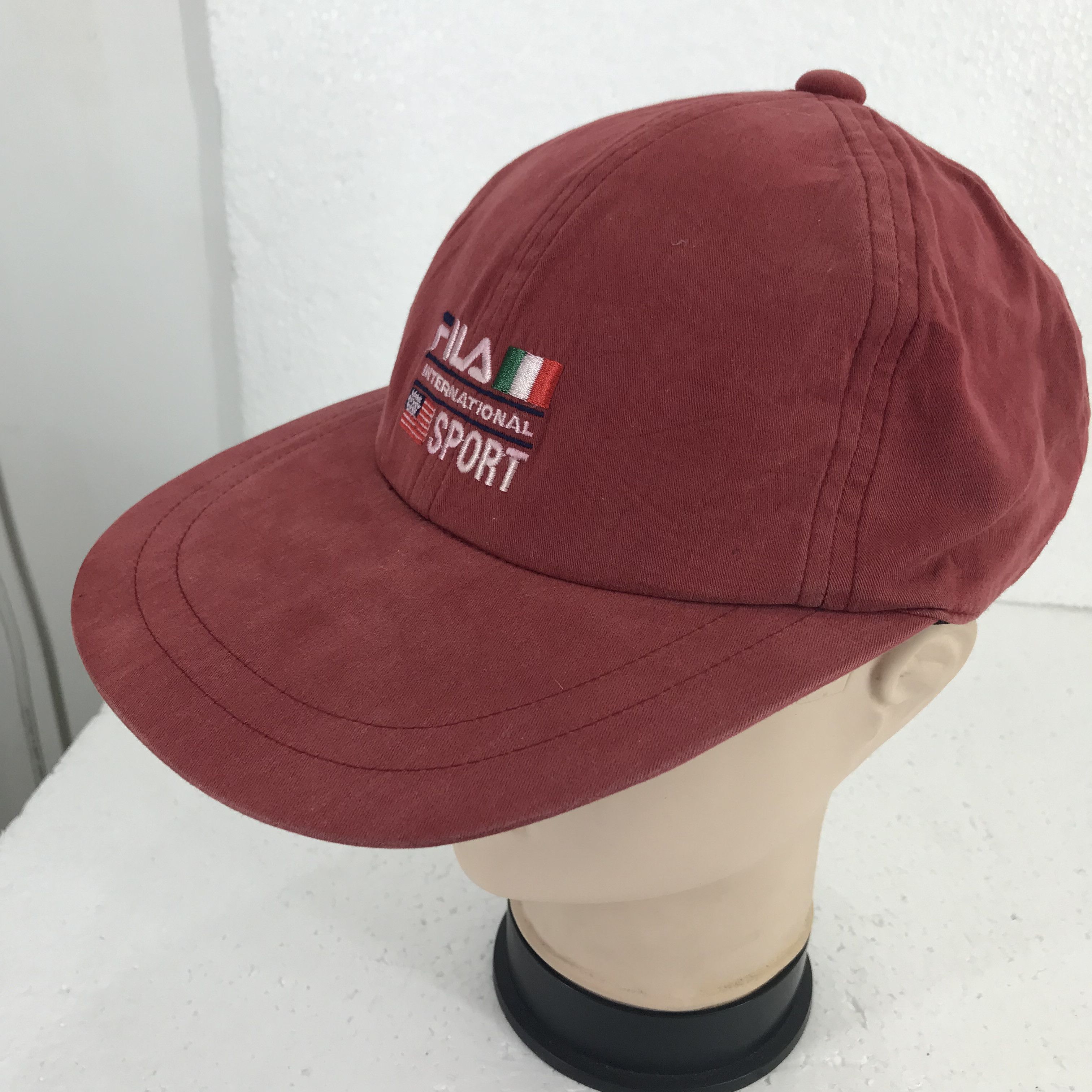 Fila Vintage 90s FILA International Sport Longbil Cap Size ONE SIZE - 2 Thumbnail