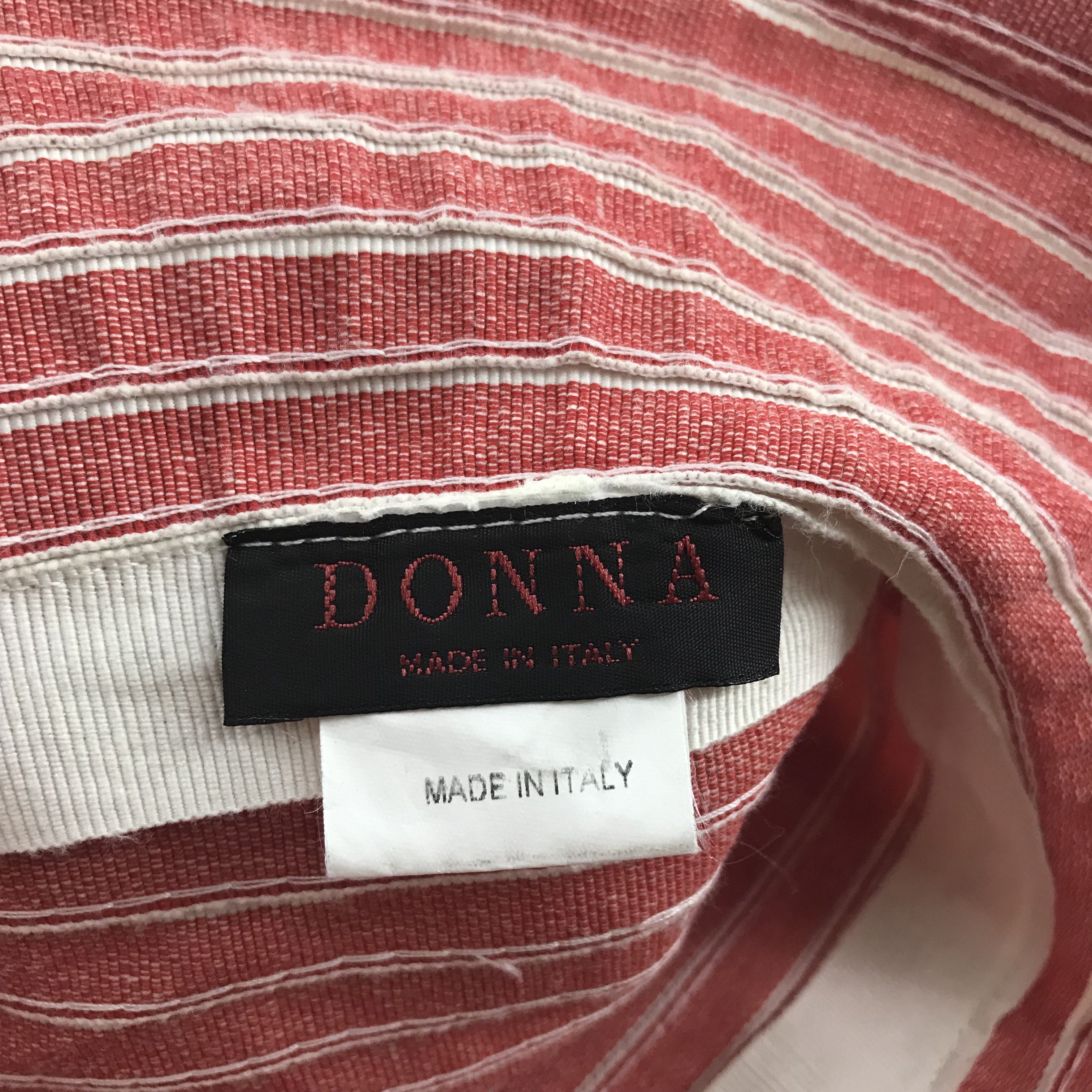 Donna Karan DONNA Made In Italy Striped Hat Size ONE SIZE - 6 Thumbnail