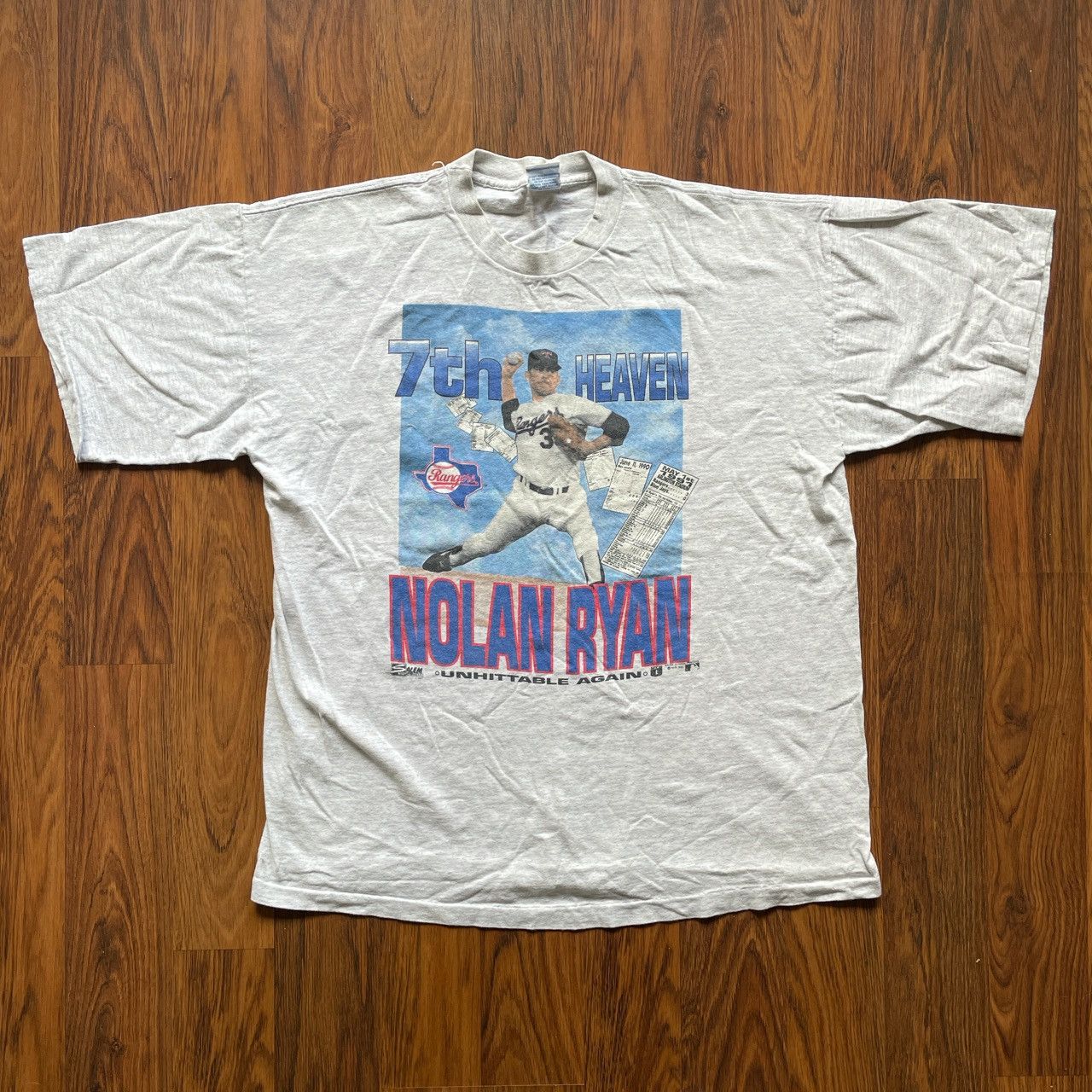 Salem, Shirts & Tops, Salem Nolan Ryan Texas Rangers 7th Heaven No Hitter  Tshirt Youth 68 Nwt Vintage