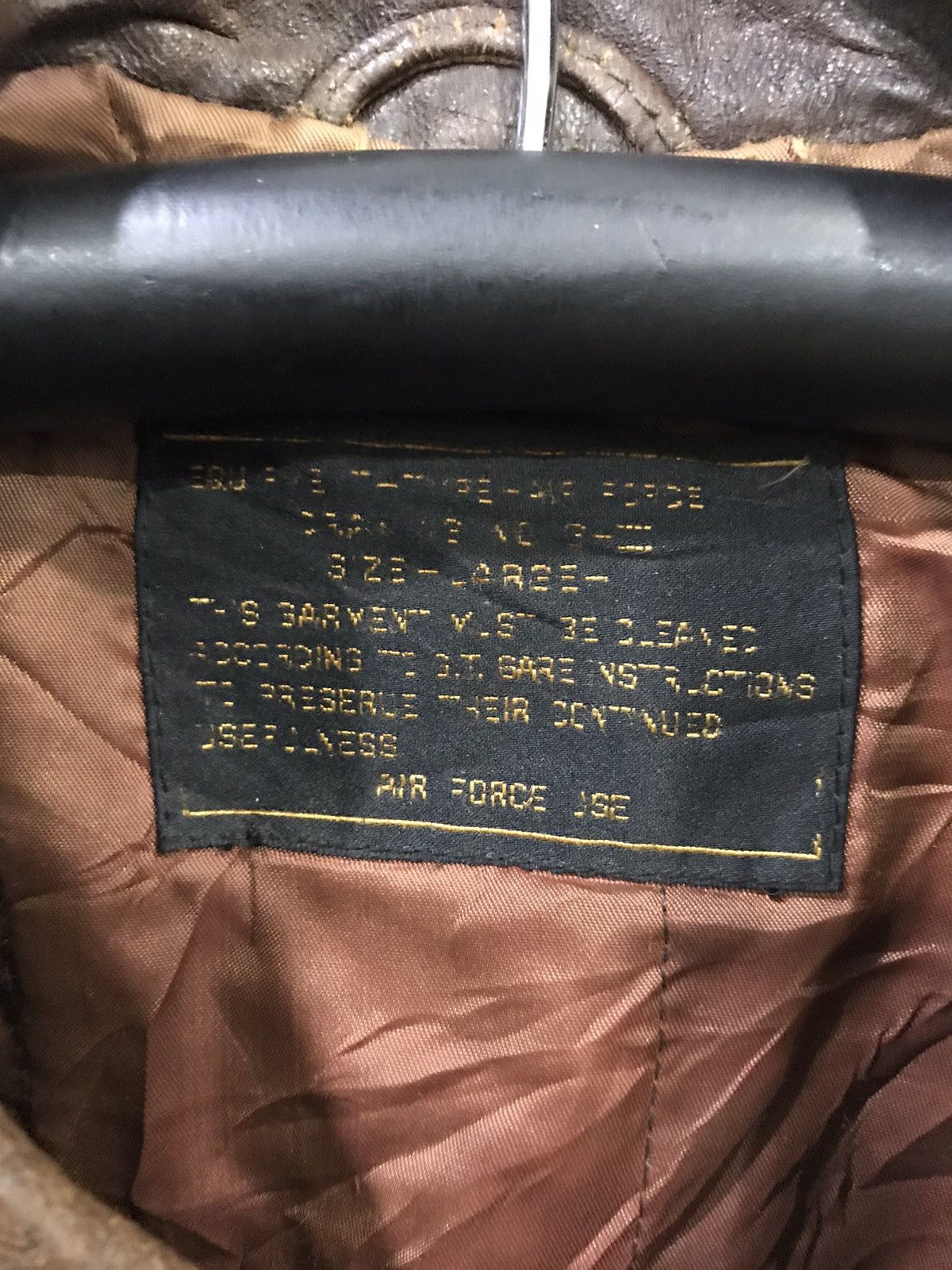 Genuine Leather Vintage A2 Leather Jacket US AIR Force Repro Size US L / EU 52-54 / 3 - 9 Thumbnail