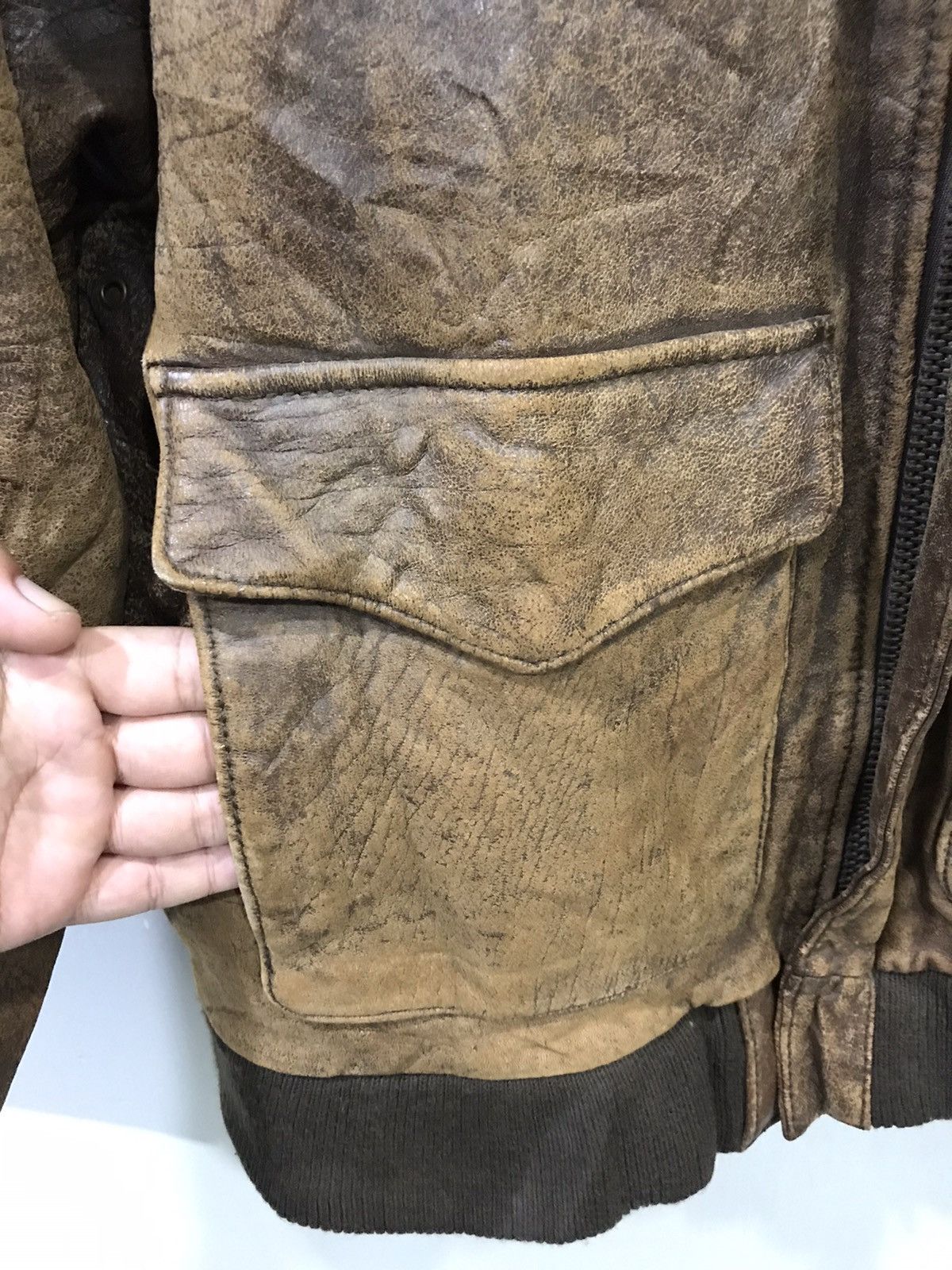 Genuine Leather Vintage A2 Leather Jacket US AIR Force Repro Size US L / EU 52-54 / 3 - 10 Thumbnail