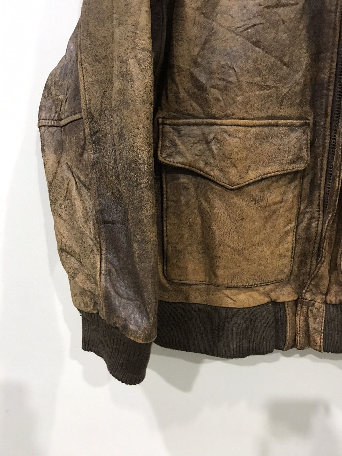 Genuine Leather Vintage A2 Leather Jacket US AIR Force Repro Size US L / EU 52-54 / 3 - 6 Thumbnail