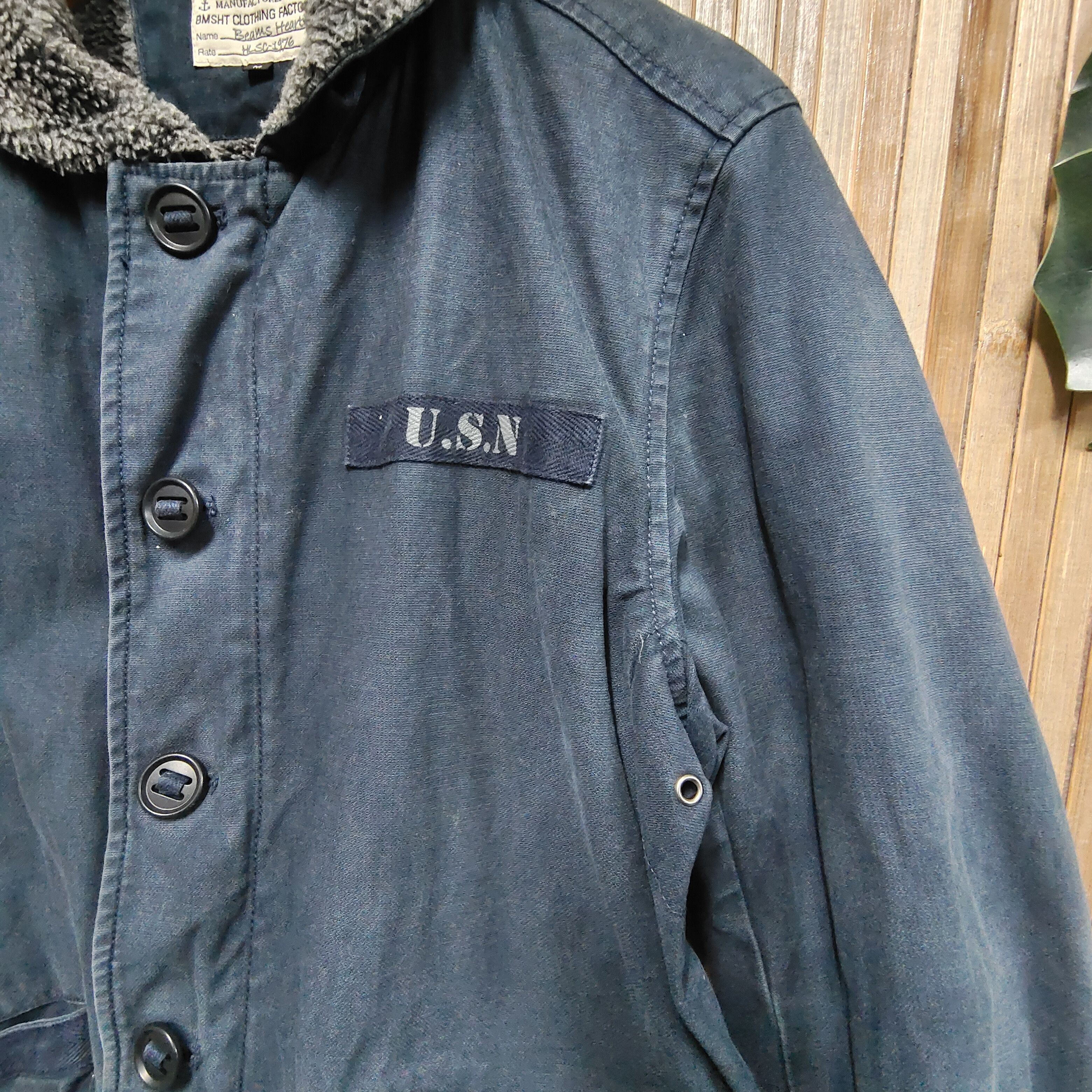 Beams Plus Beams Heart USN Navy Jacket Size US M / EU 48-50 / 2 - 6 Thumbnail