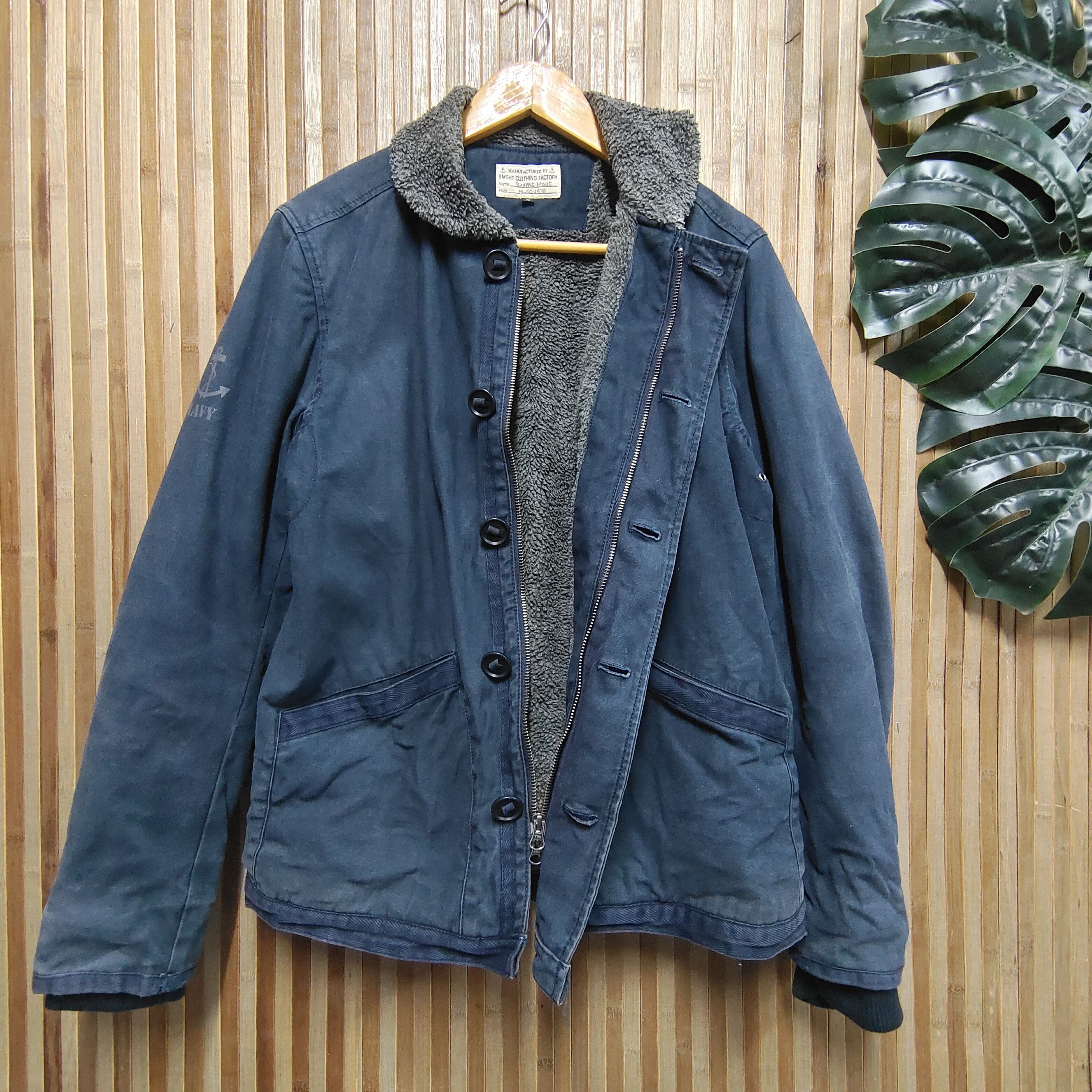Beams Plus Beams Heart USN Navy Jacket Size US M / EU 48-50 / 2 - 2 Thumbnail