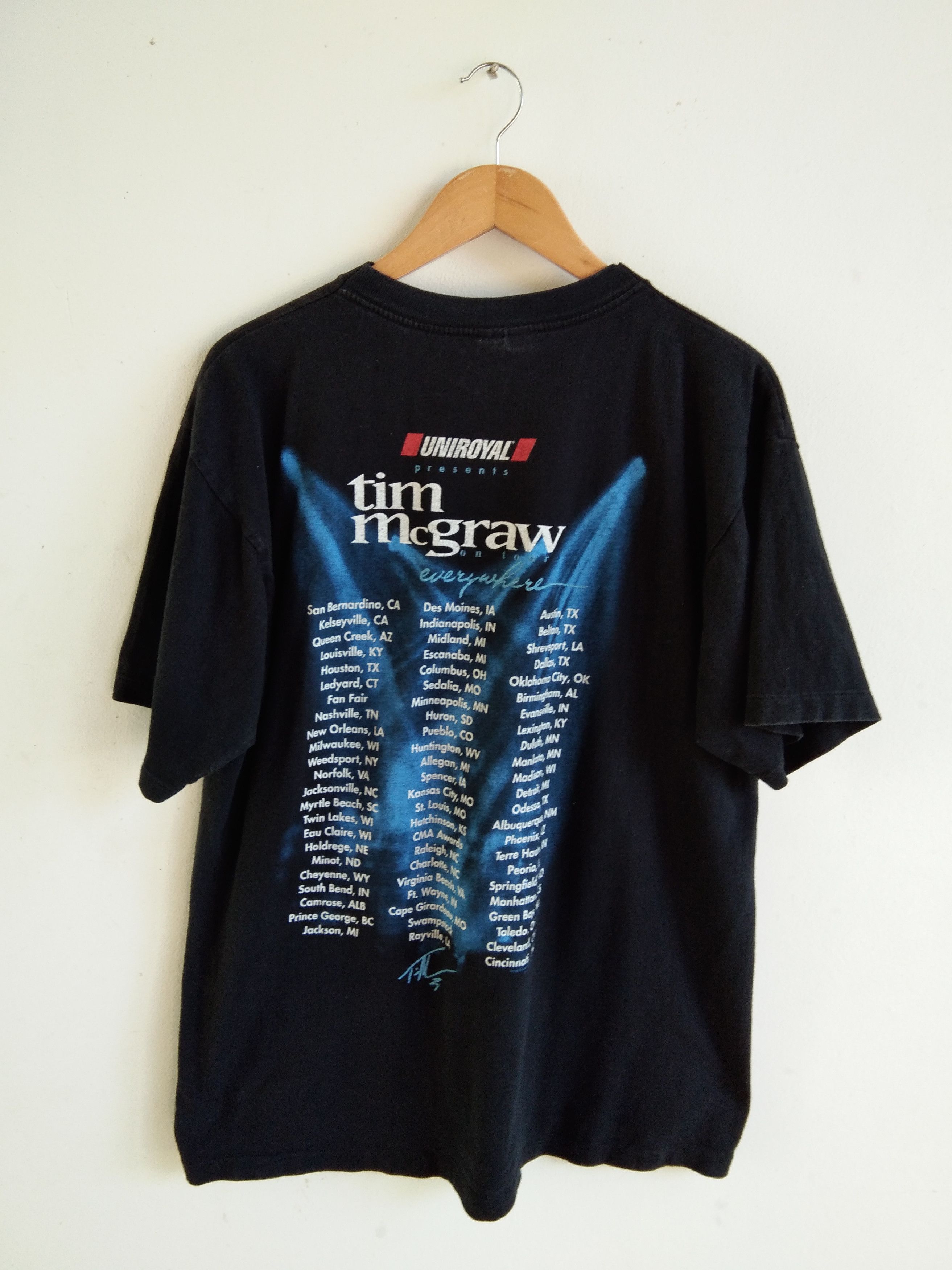 Band Tees Vintage 90s 1997 Tim McGraw Country Music Tshirt Size US XL / EU 56 / 4 - 3 Thumbnail