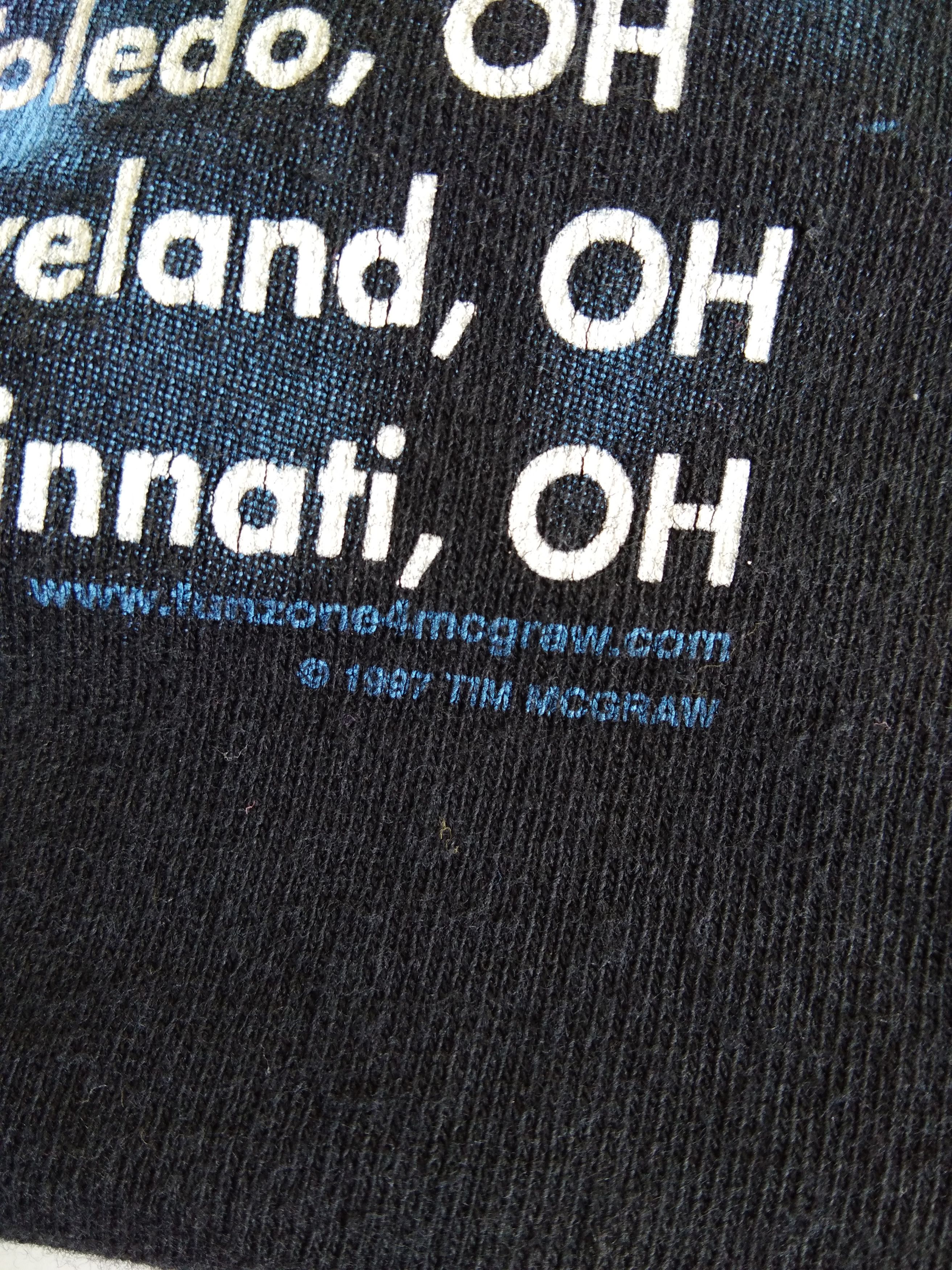 Band Tees Vintage 90s 1997 Tim McGraw Country Music Tshirt Size US XL / EU 56 / 4 - 6 Thumbnail