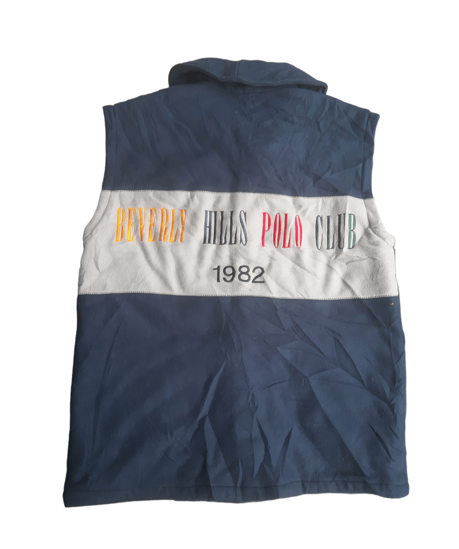 Beverly Hills Polo Club True Vintage Beverly Hill Polo Club 1982 Spellout Sleeveless Size US L / EU 52-54 / 3 - 1 Thumbnail