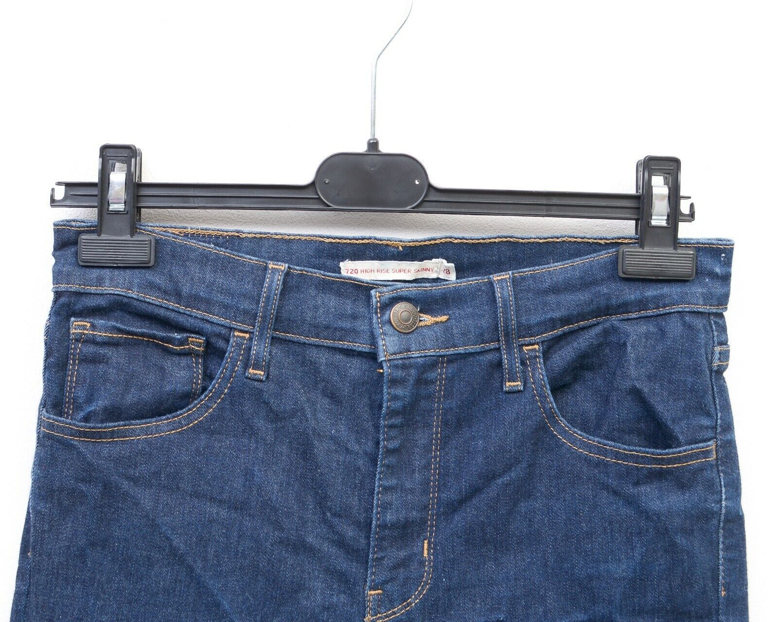 Levi's High Rise Super Skinny Women's W28 L30 Jeans Trousers Pants Size 28" / US 6 / IT 42 - 2 Thumbnail