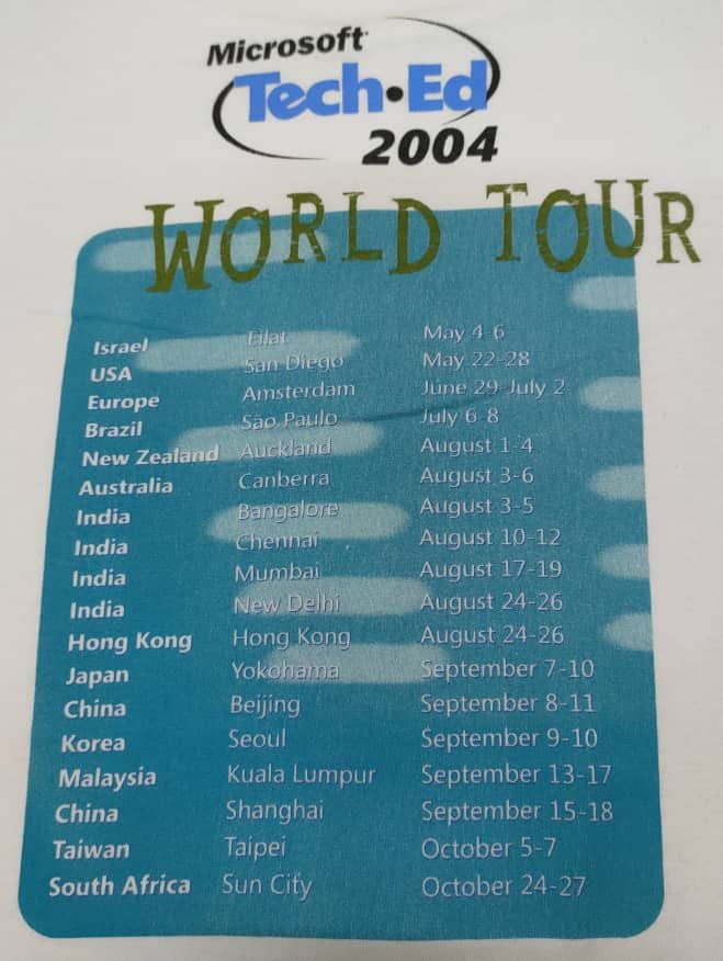 Microsoft Vintage Microsoft Tech.Ed World Tour Size US L / EU 52-54 / 3 - 2 Thumbnail