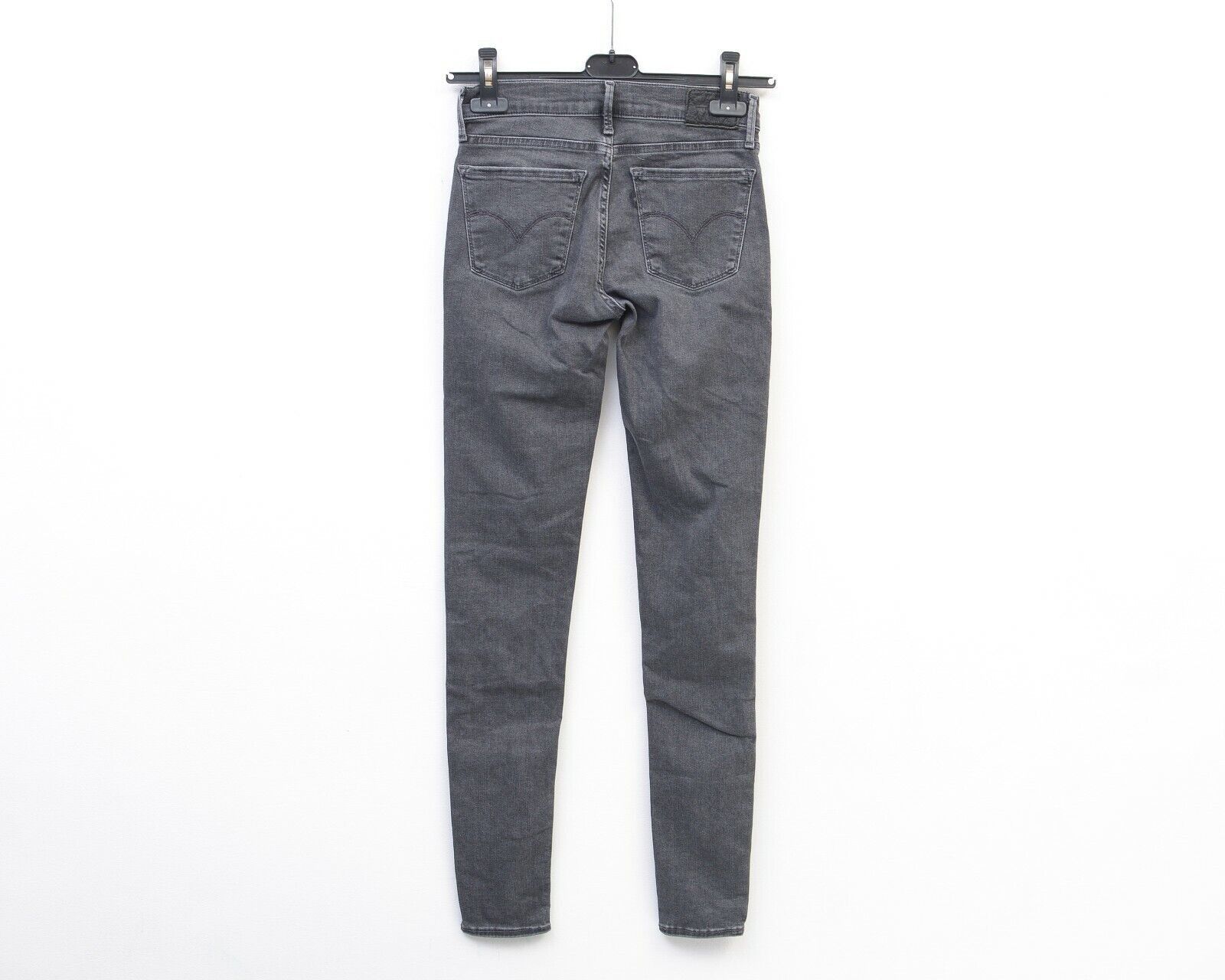 Levi's BIG E Women 710 Super Skinny W25 L30 Jeans Trousers Pants Size 25" / US 0 / IT 36 - 2 Thumbnail