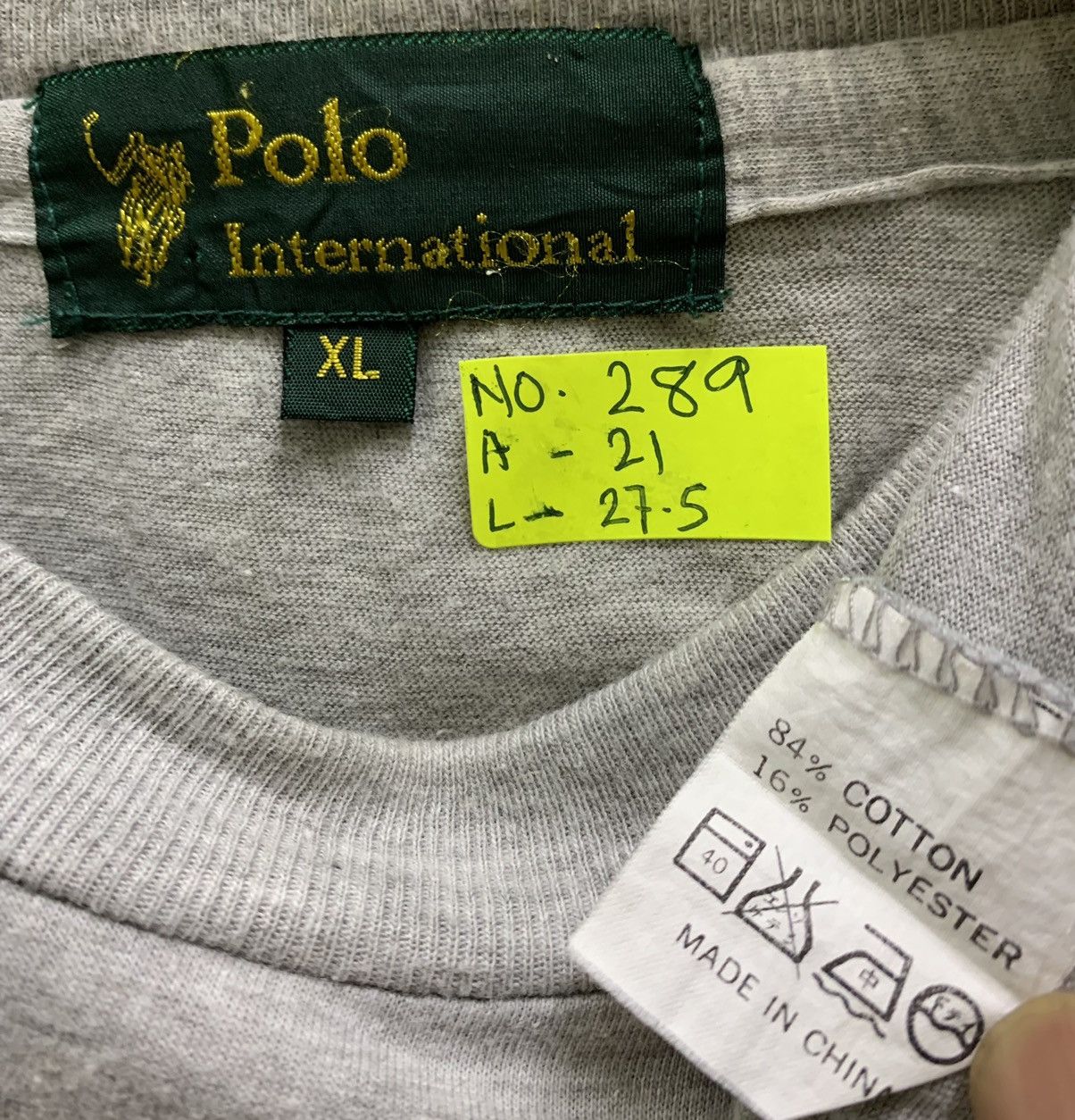 Vintage Vintage Polo International Multicolour Logo T-shirts Size US L / EU 52-54 / 3 - 6 Thumbnail