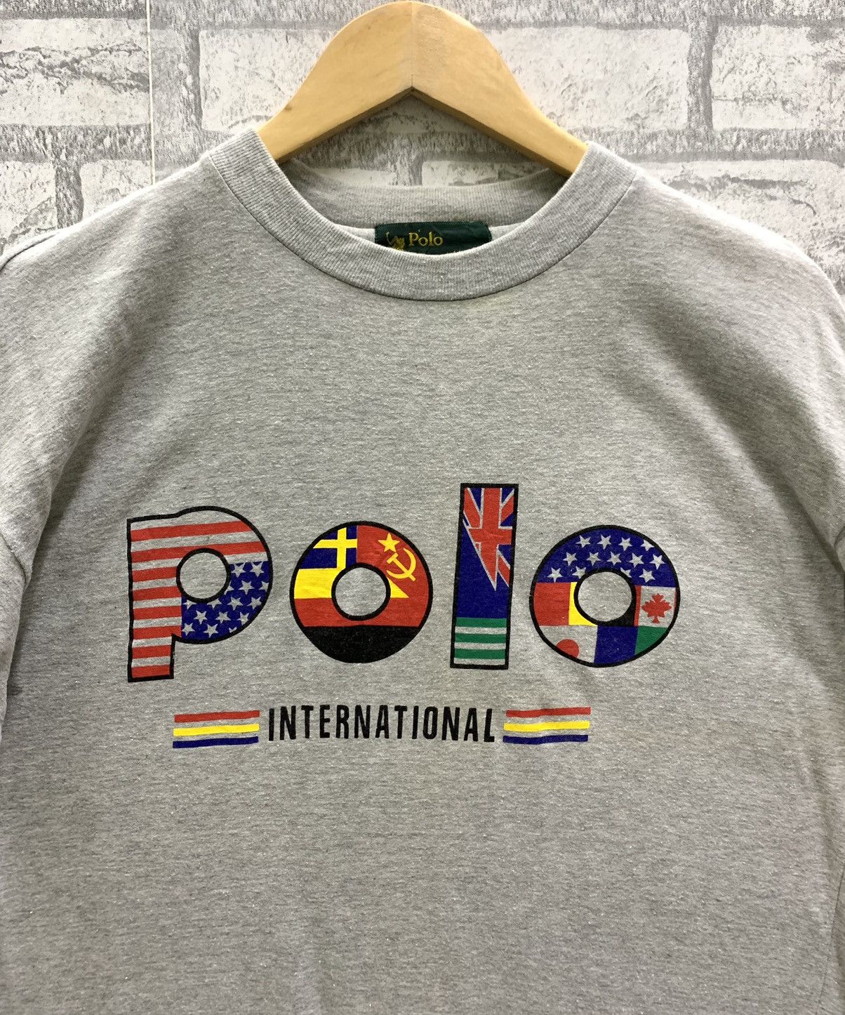 Vintage Vintage Polo International Multicolour Logo T-shirts Size US L / EU 52-54 / 3 - 3 Thumbnail