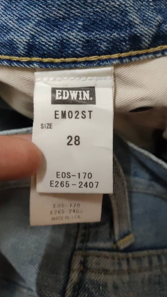 Edwin Vintage Edwin 28x34 Denim Made in USA Size US 30 / EU 46 - 10 Thumbnail
