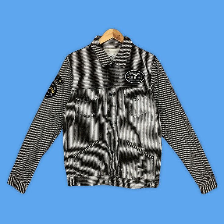 Vintage Workwear Jacket Button Jacket M Size