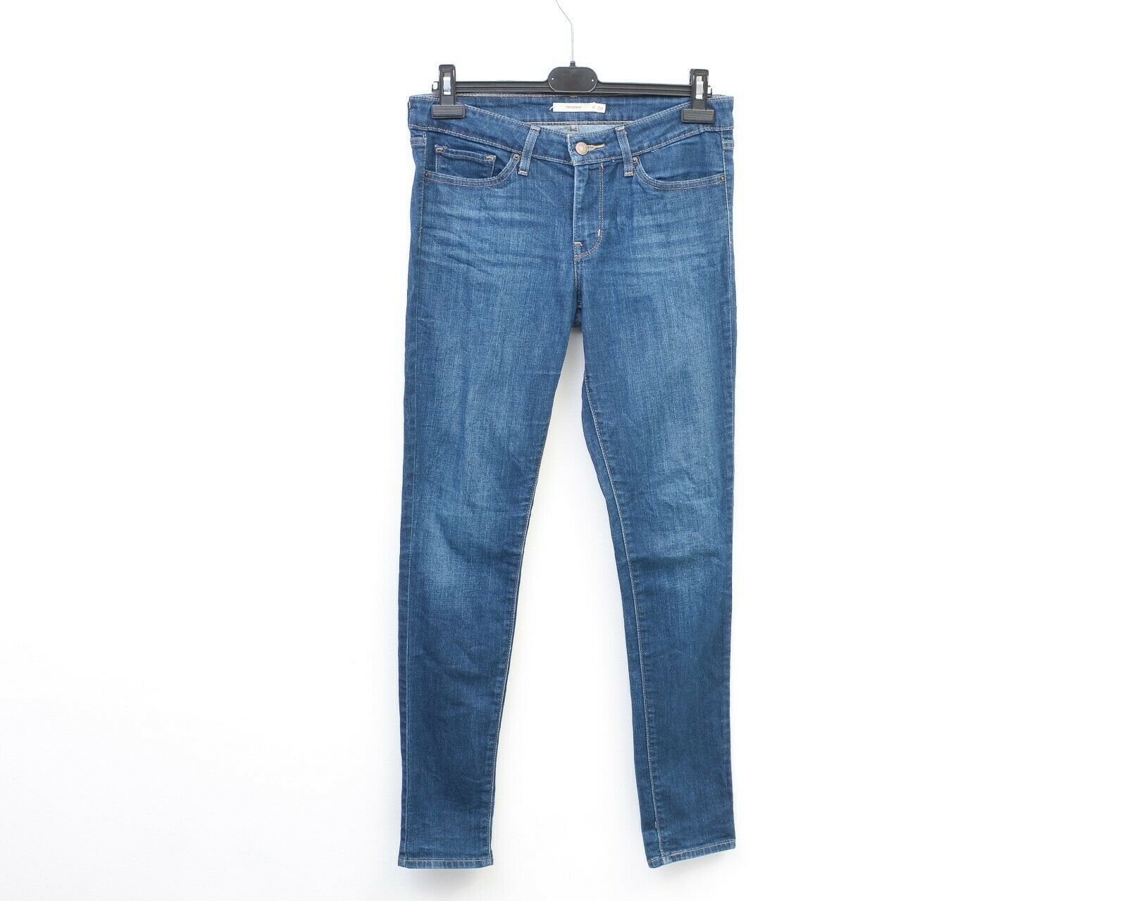 Levi's 711 Skinny Womens W28 L32 Mid Rise Jeans Trousers Slim Pants Size 28" / US 6 / IT 42 - 1 Thumbnail