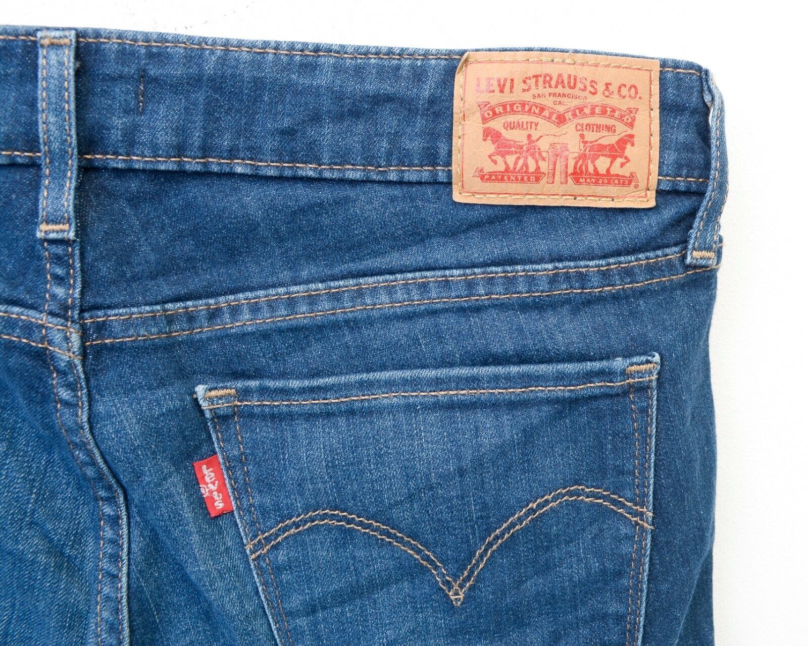 Levi's 711 Skinny Womens W28 L32 Mid Rise Jeans Trousers Slim Pants Size 28" / US 6 / IT 42 - 5 Thumbnail