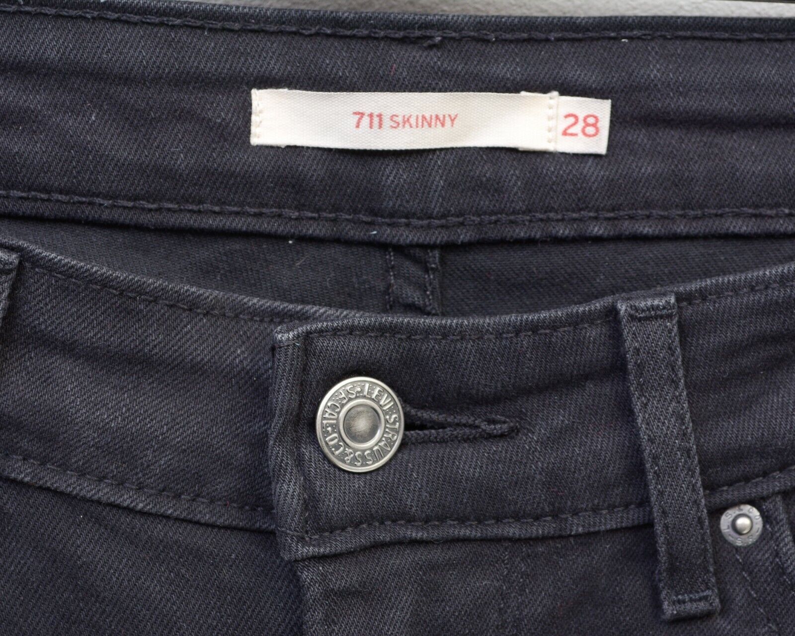 Levi's 711 Skinny Women W28 L30 Mid Rise Jeans Trousers Slim Pants Size 28" / US 6 / IT 42 - 5 Thumbnail